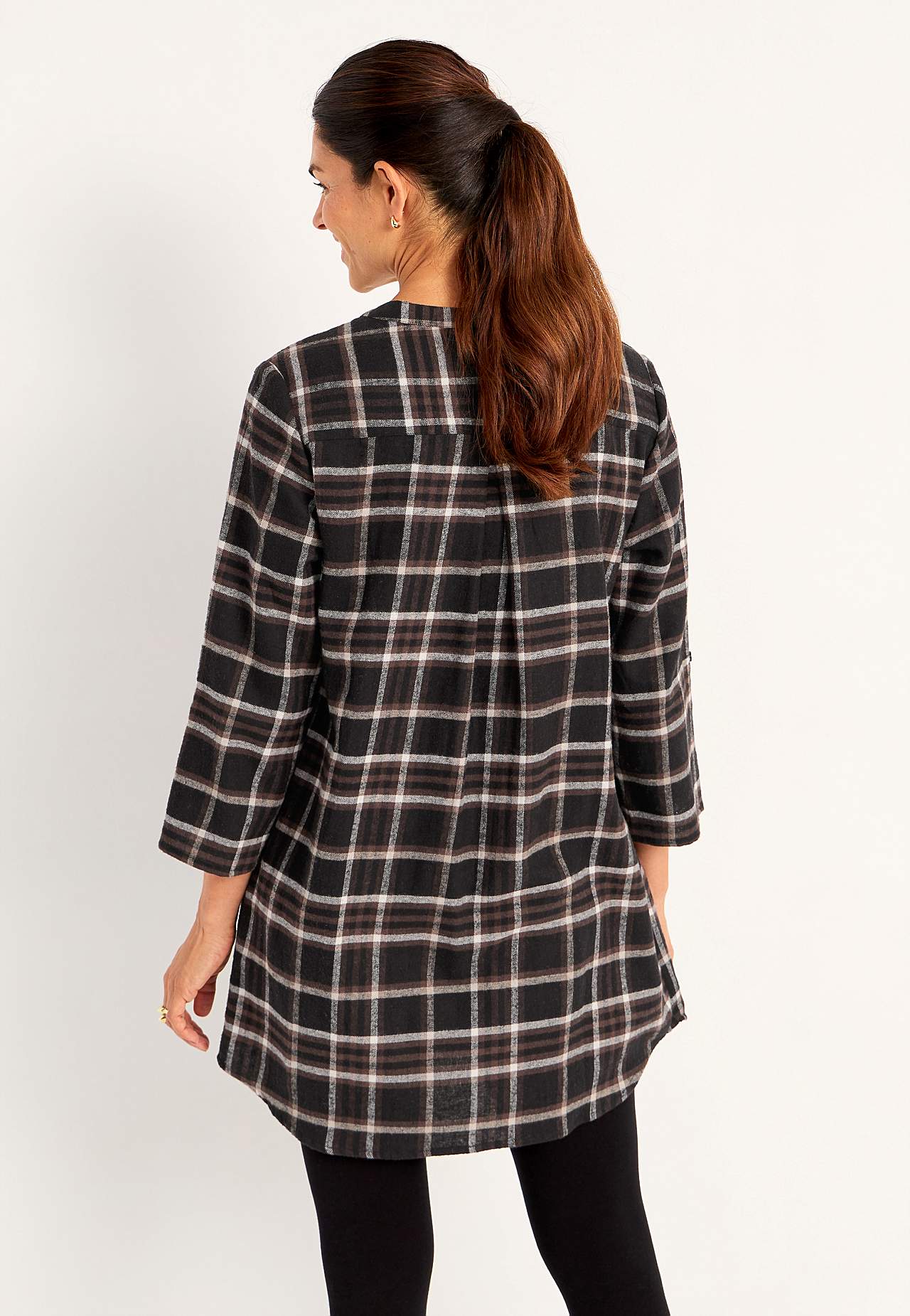 Tunika flanellista taskuilla