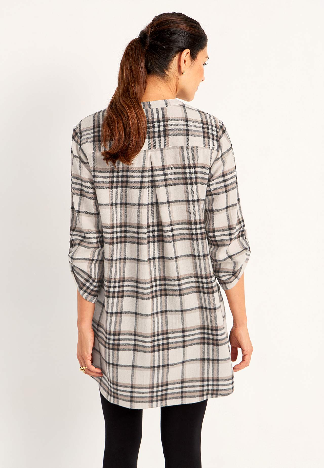 Tunika flanellista taskuilla