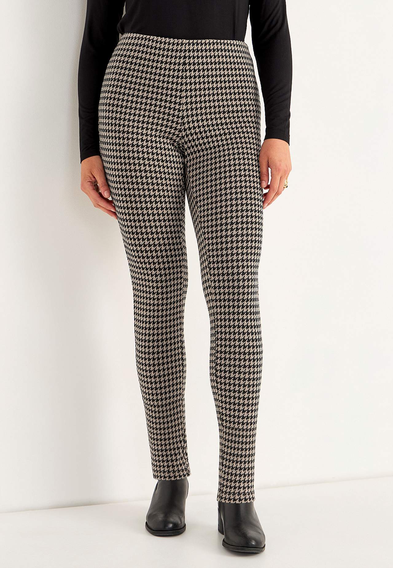 Jacquard-kuvioiset leggingsit