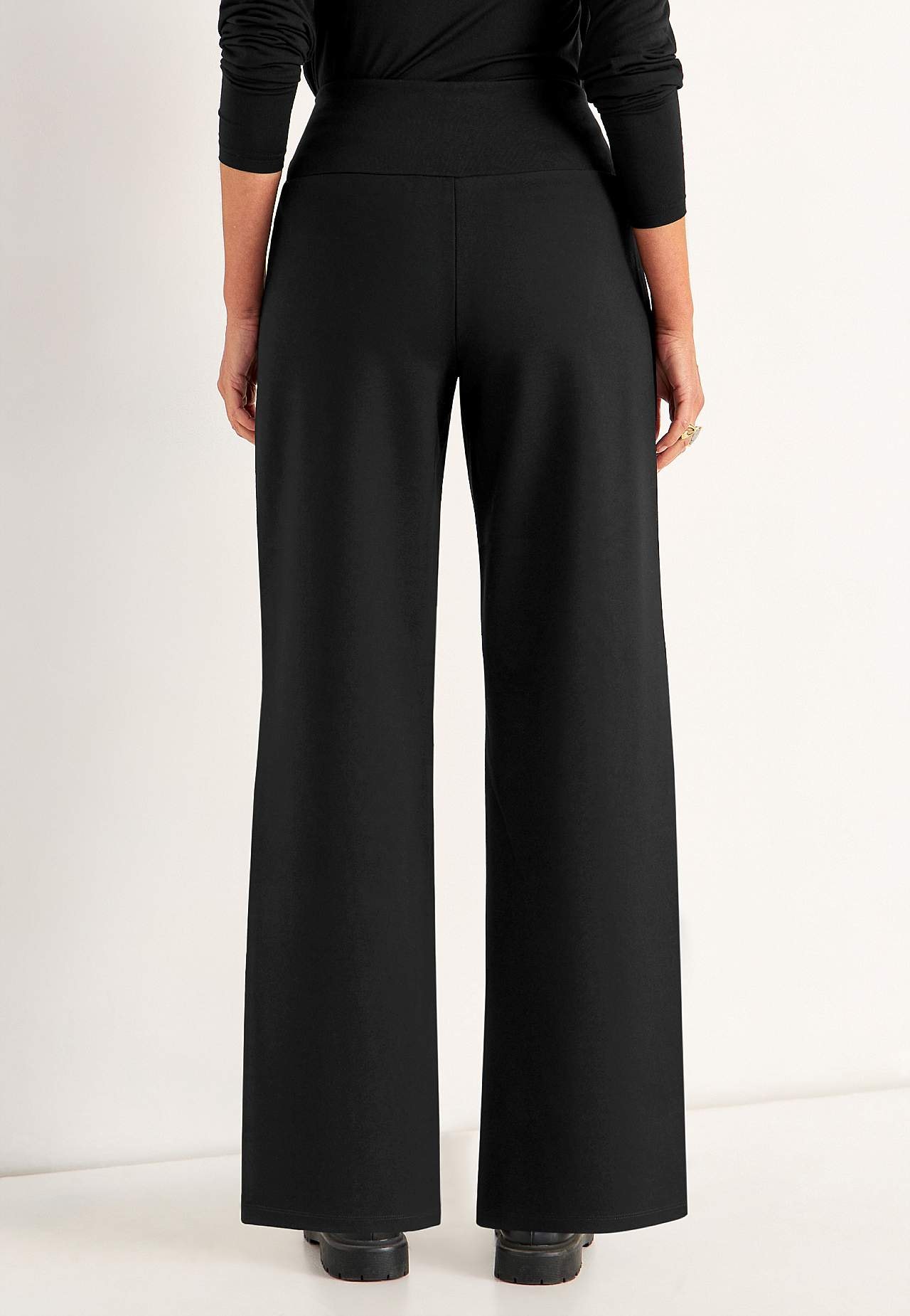 Leveät Premium housut punto-di-roma-trikoosta Mona