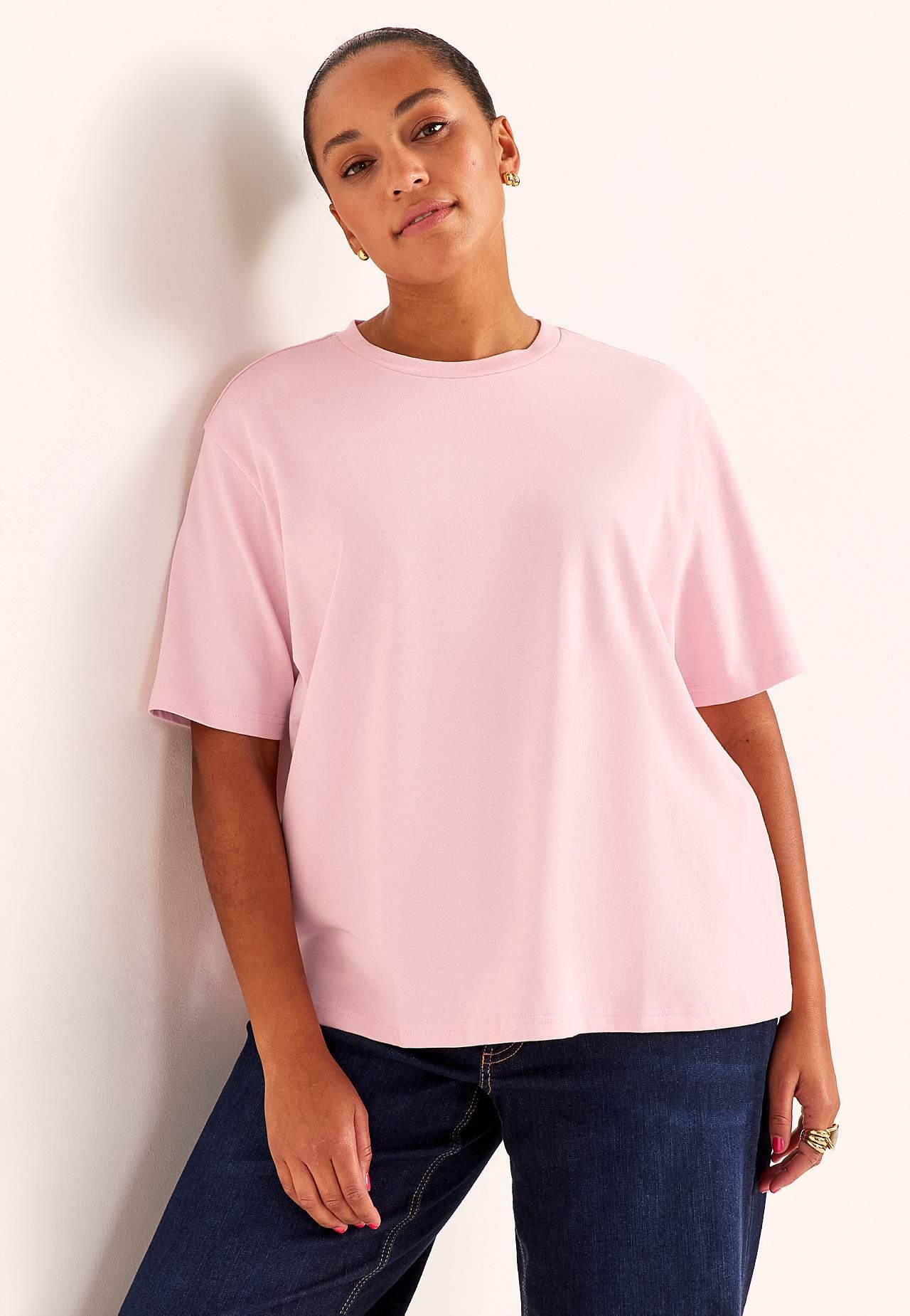 T-paita raskaasta puuvillajersey-kankaasta