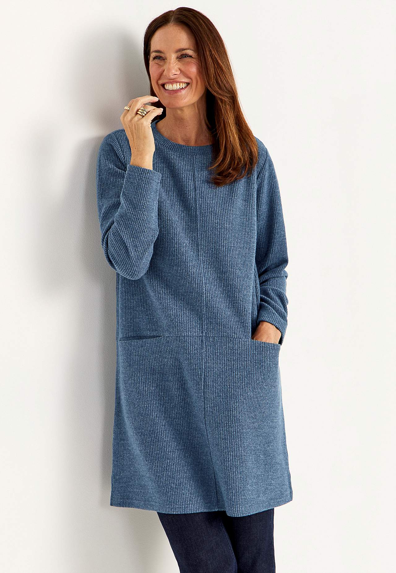 Hyvin pehmeä tunika taskuilla Beata