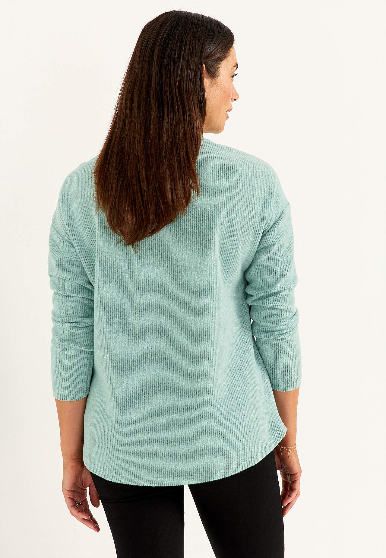 Hyvin pehmeä pusero koristeellisella keskisaumalla Beata