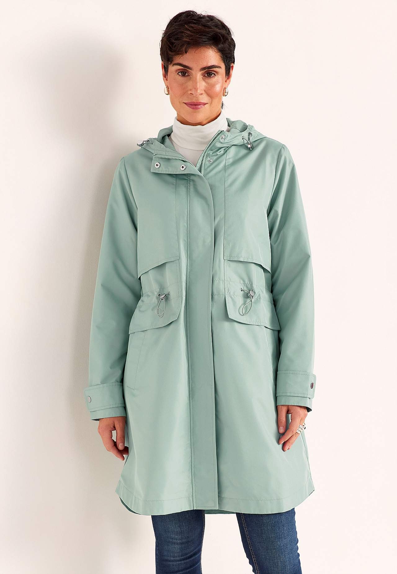 Tyylikäs, vuorattu parka