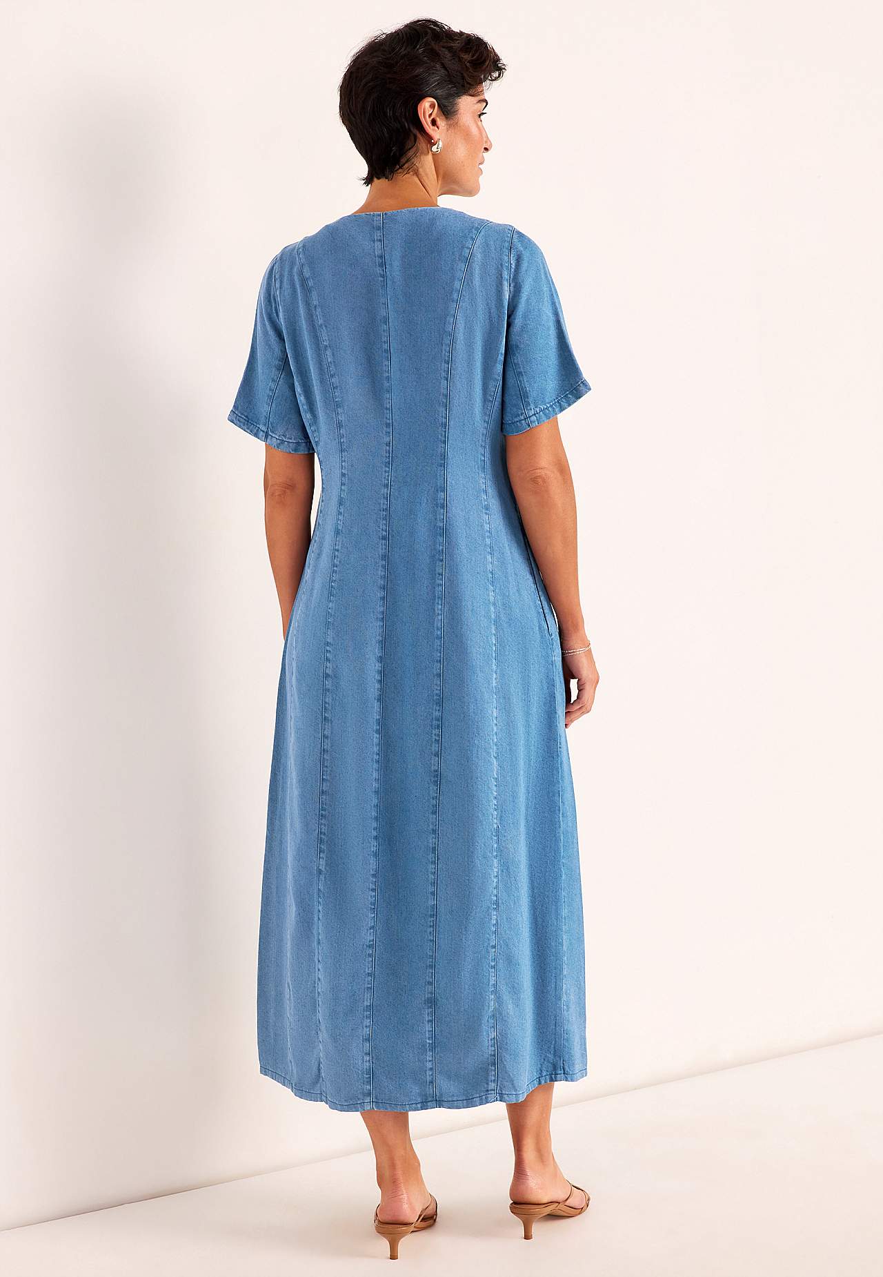 Erittäin Premium pehmeä farkkumekko napeilla