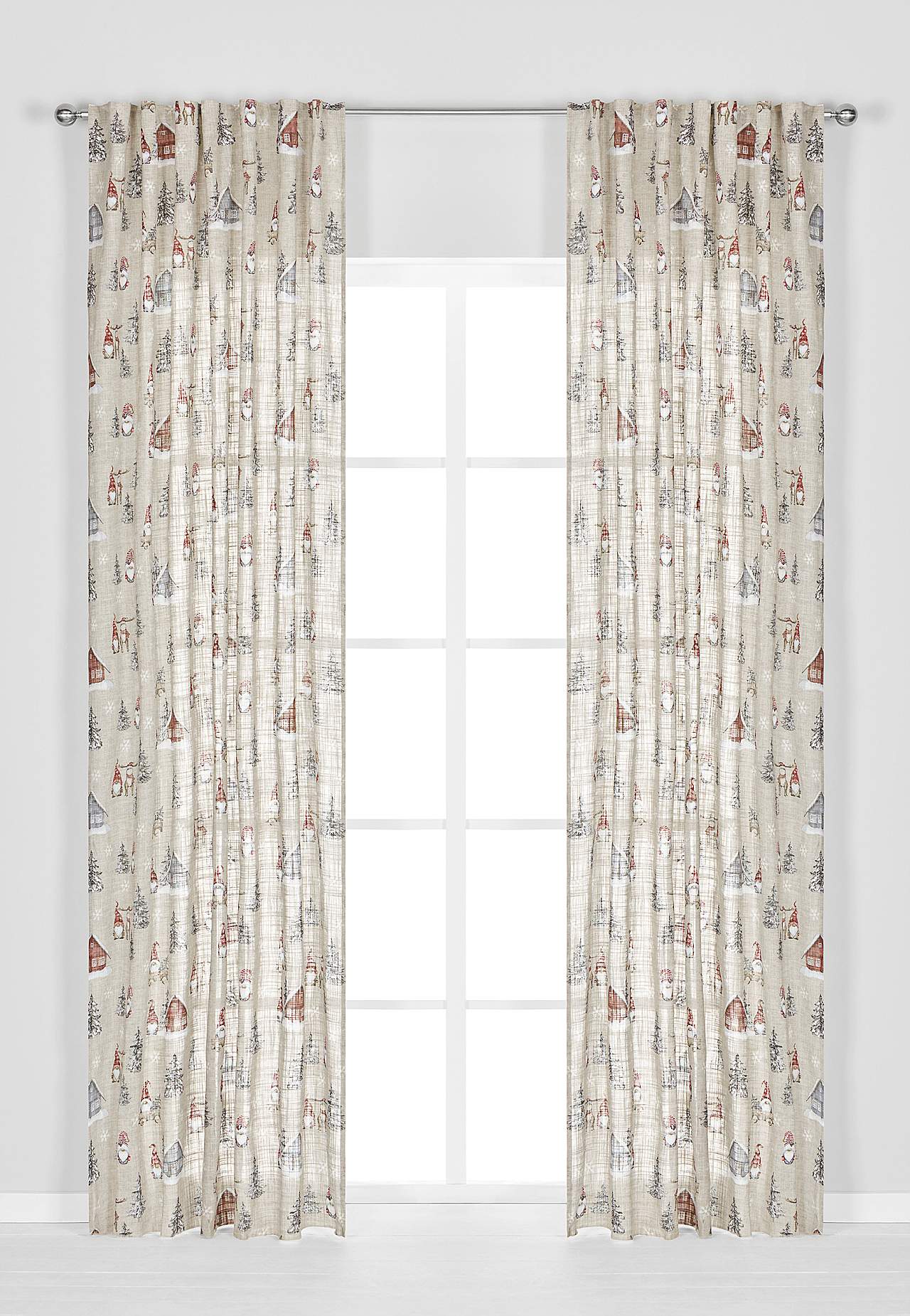 Monitoimiverho joulumotiivilla 2 kpl/pakkaus