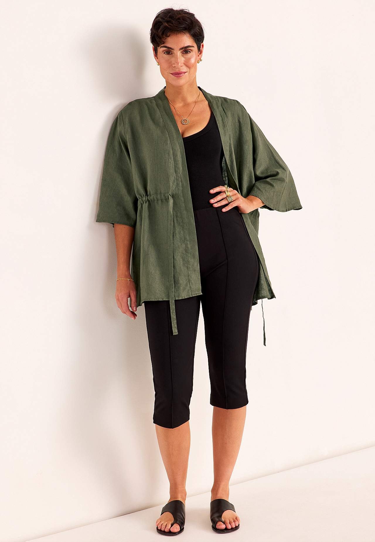 Kimonotakki Premium pellavasta