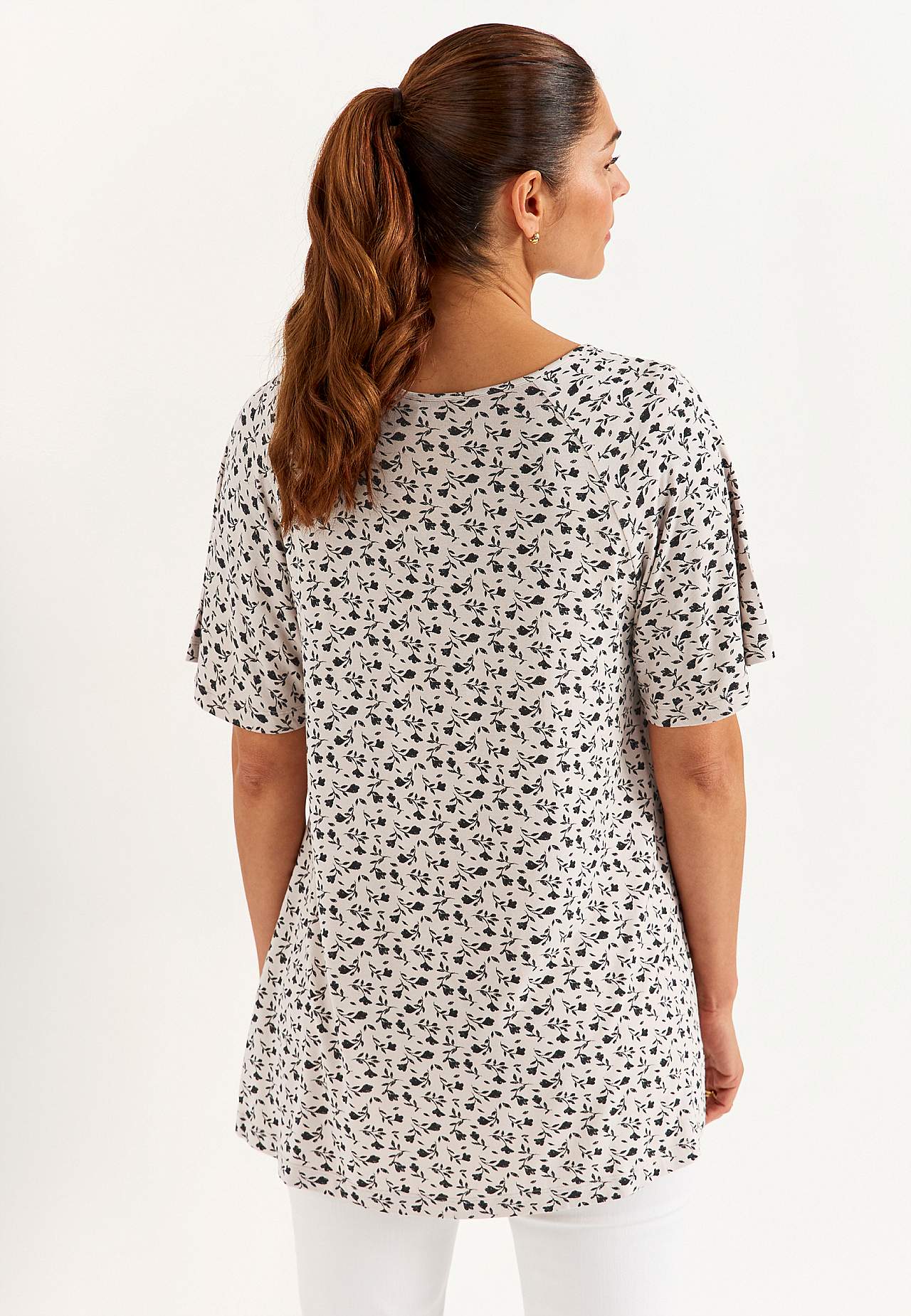 Kukkakuvioinen trikootunika