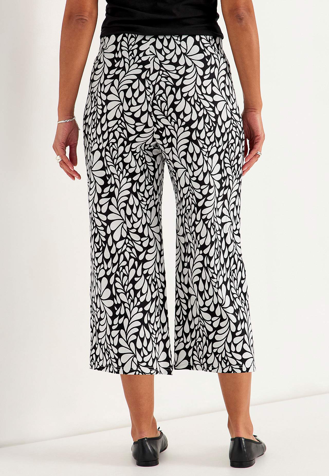 Culottehousut trikoosta