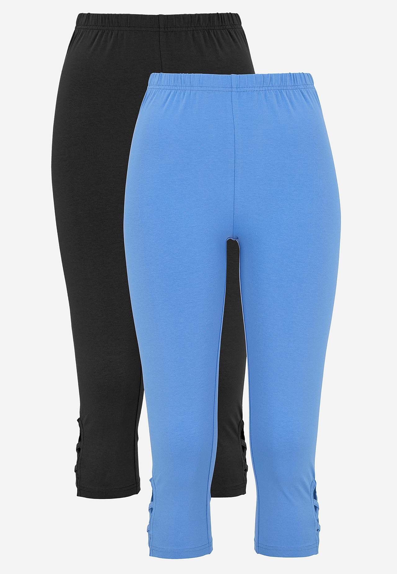 Caprileggingsit kivoilla yksityiskohdilla 2 kpl/pakkaus
