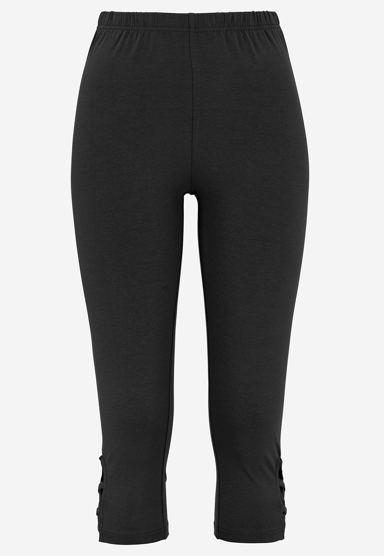 Caprileggingsit kivoilla yksityiskohdilla 2 kpl/pakkaus