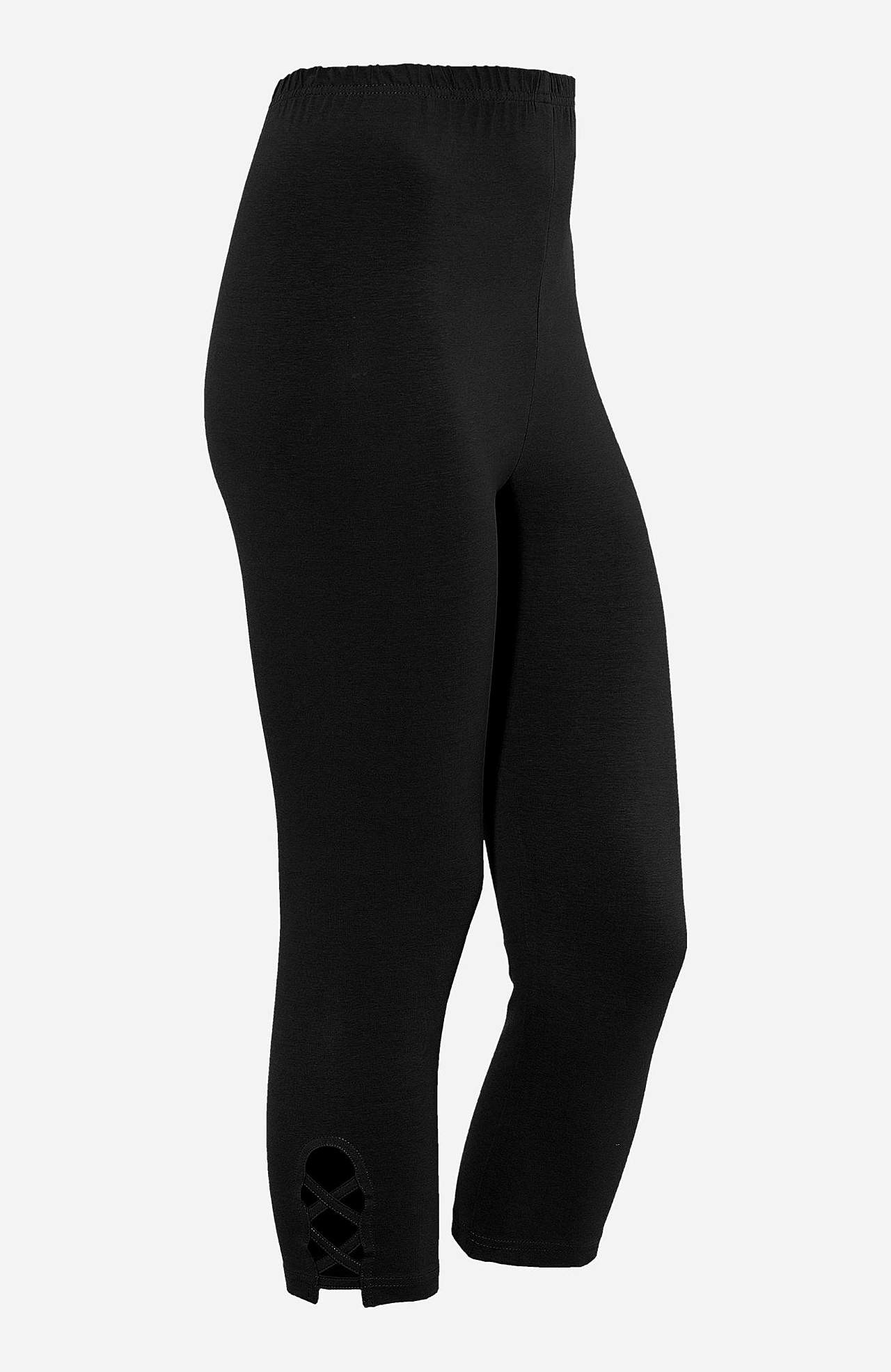 Caprileggingsit kivoilla yksityiskohdilla 2 kpl/pakkaus