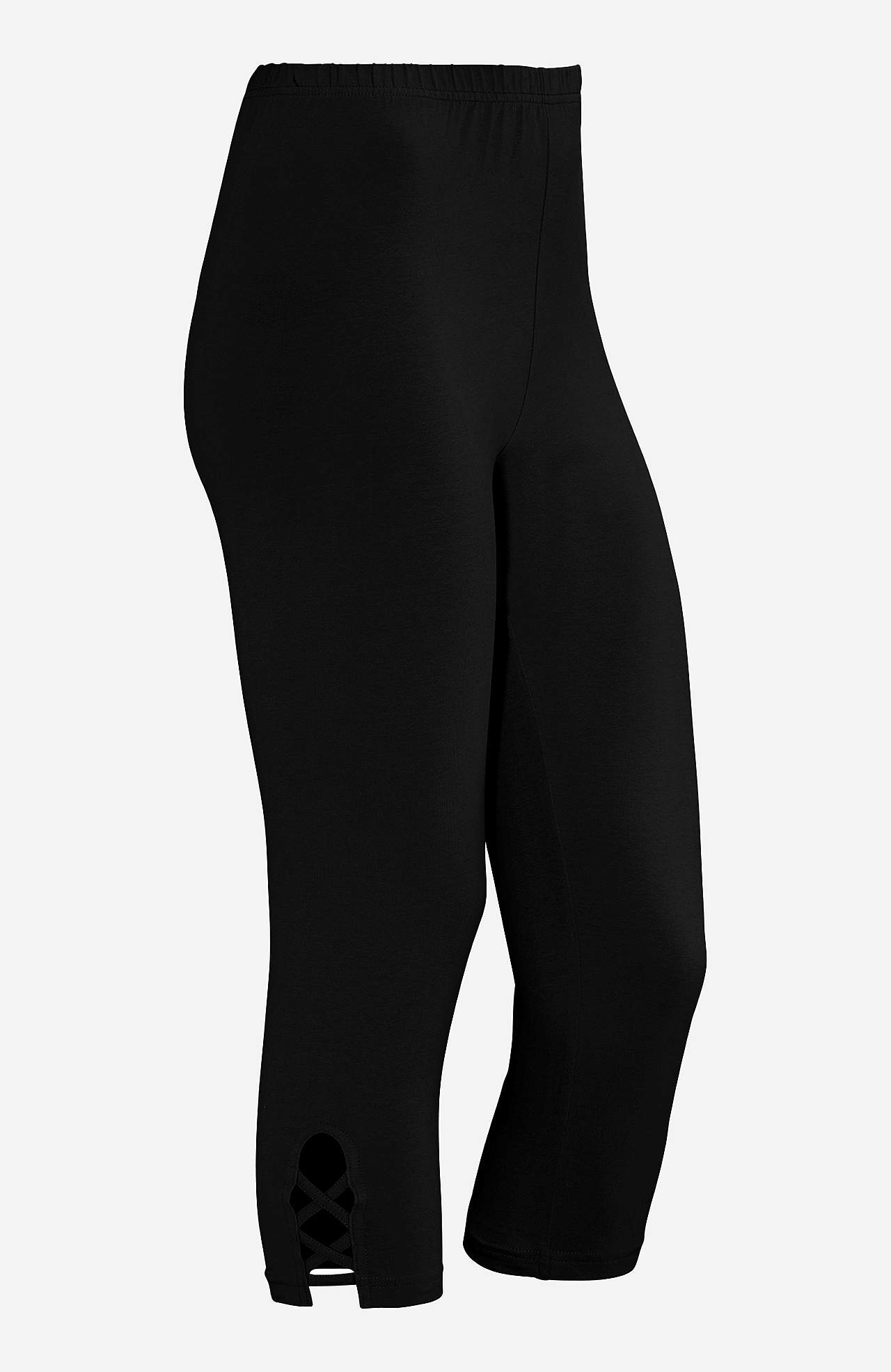 Caprileggingsit kivoilla yksityiskohdilla 2 kpl/pakkaus