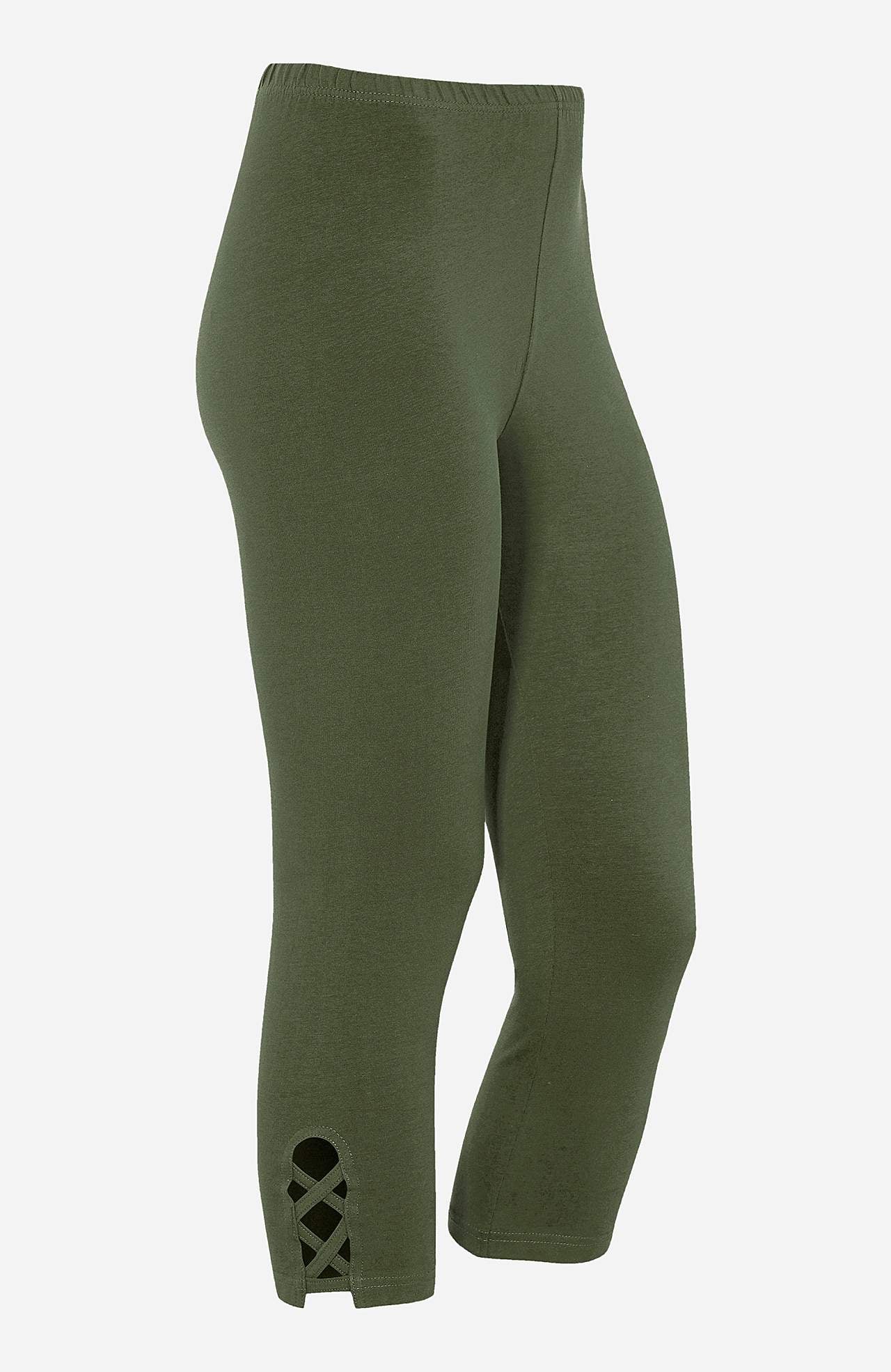 Caprileggingsit kivoilla yksityiskohdilla 2 kpl/pakkaus