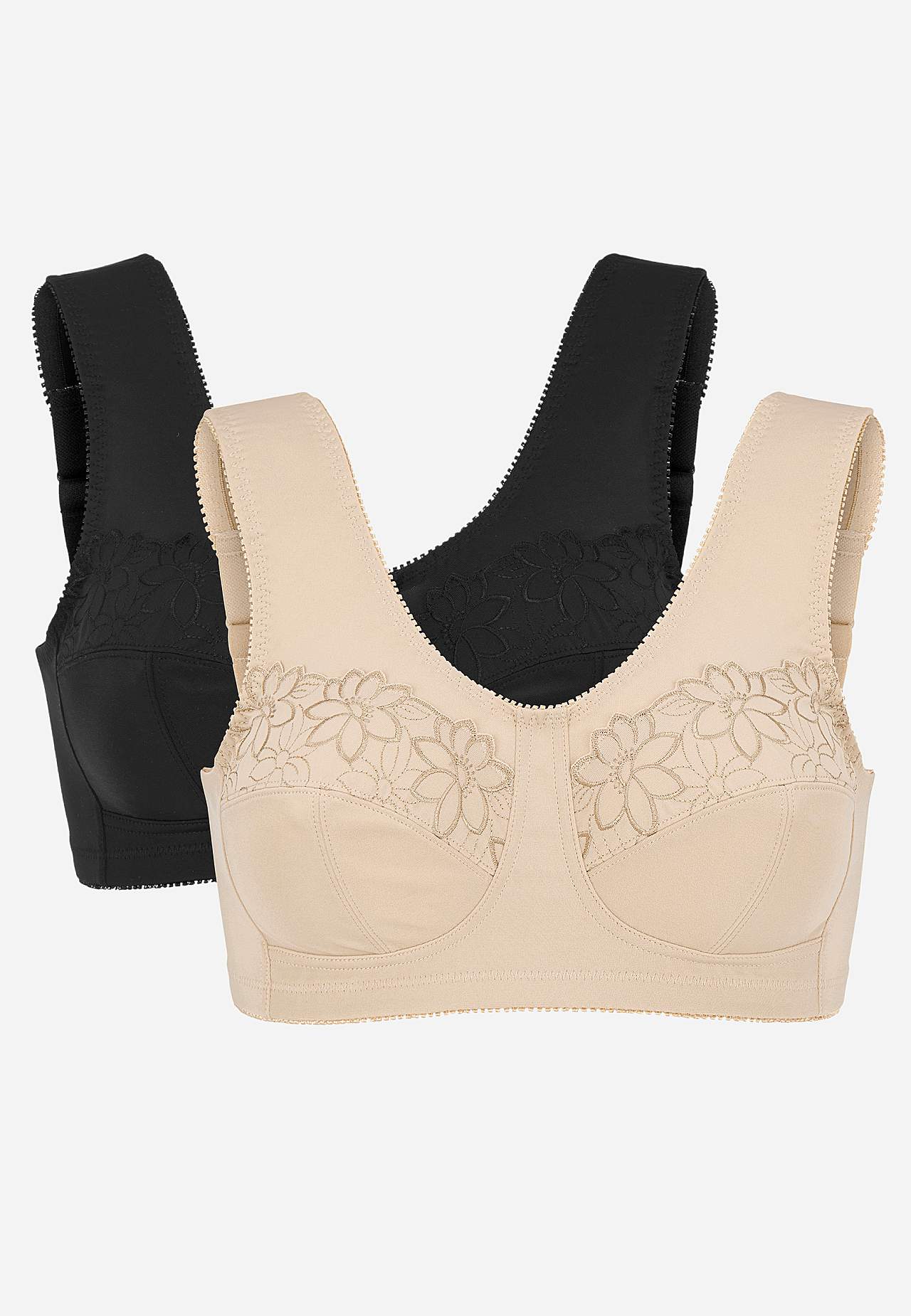 Soft-rintaliivi kirjailulla Lily 2 kpl/pakkaus