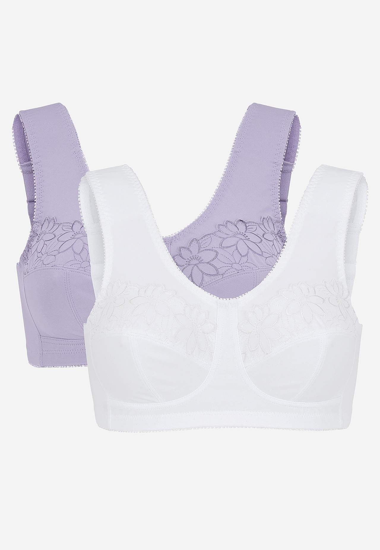 Soft-rintaliivi kirjailulla Lily 2 kpl/pakkaus