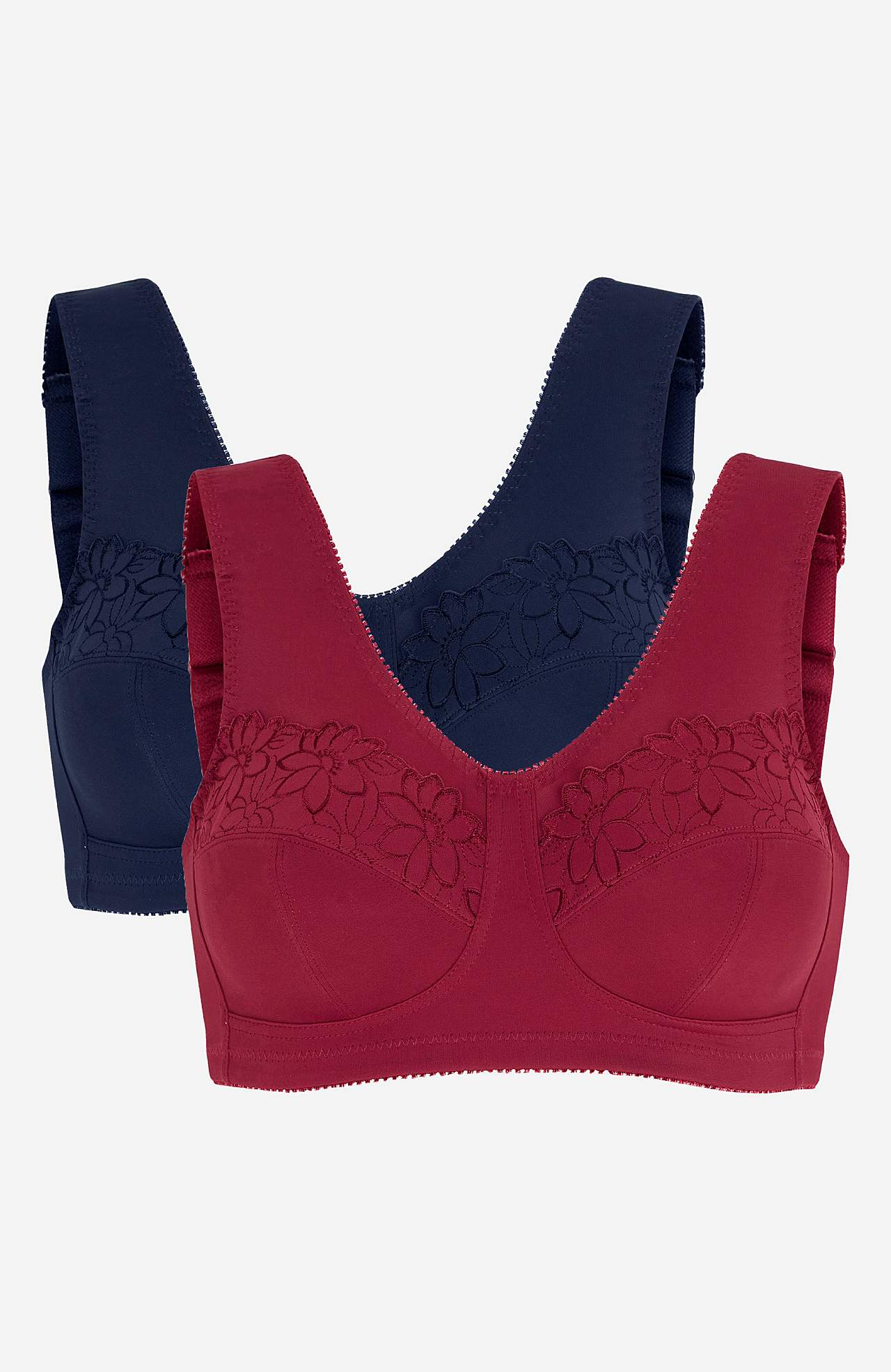 Soft-rintaliivi kirjailulla Lily 2 kpl/pakkaus