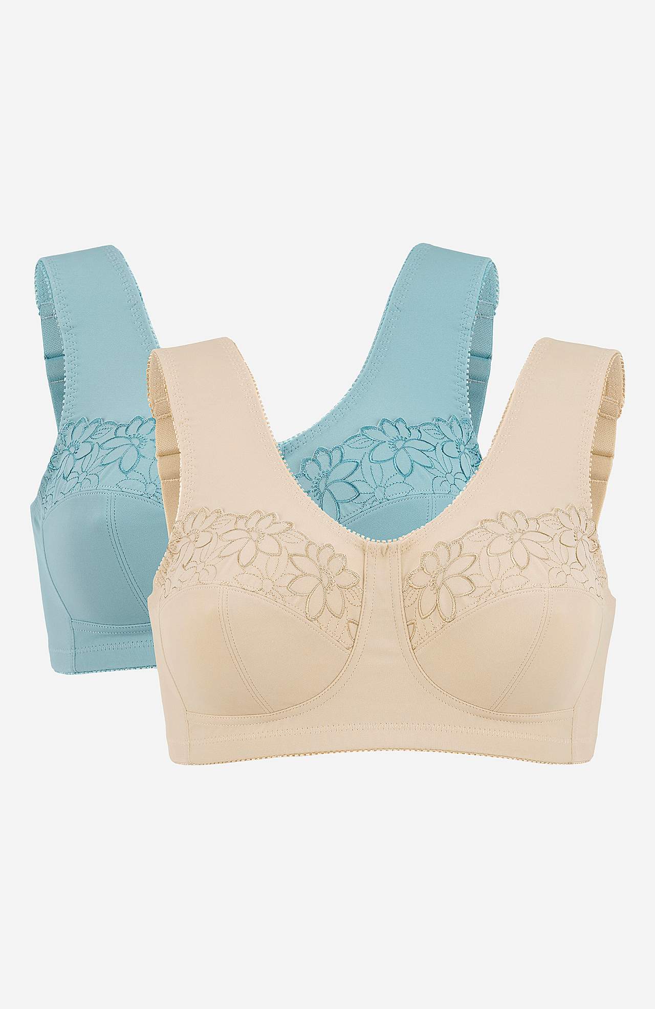 Soft-rintaliivi kirjailulla Lily 2 kpl/pakkaus