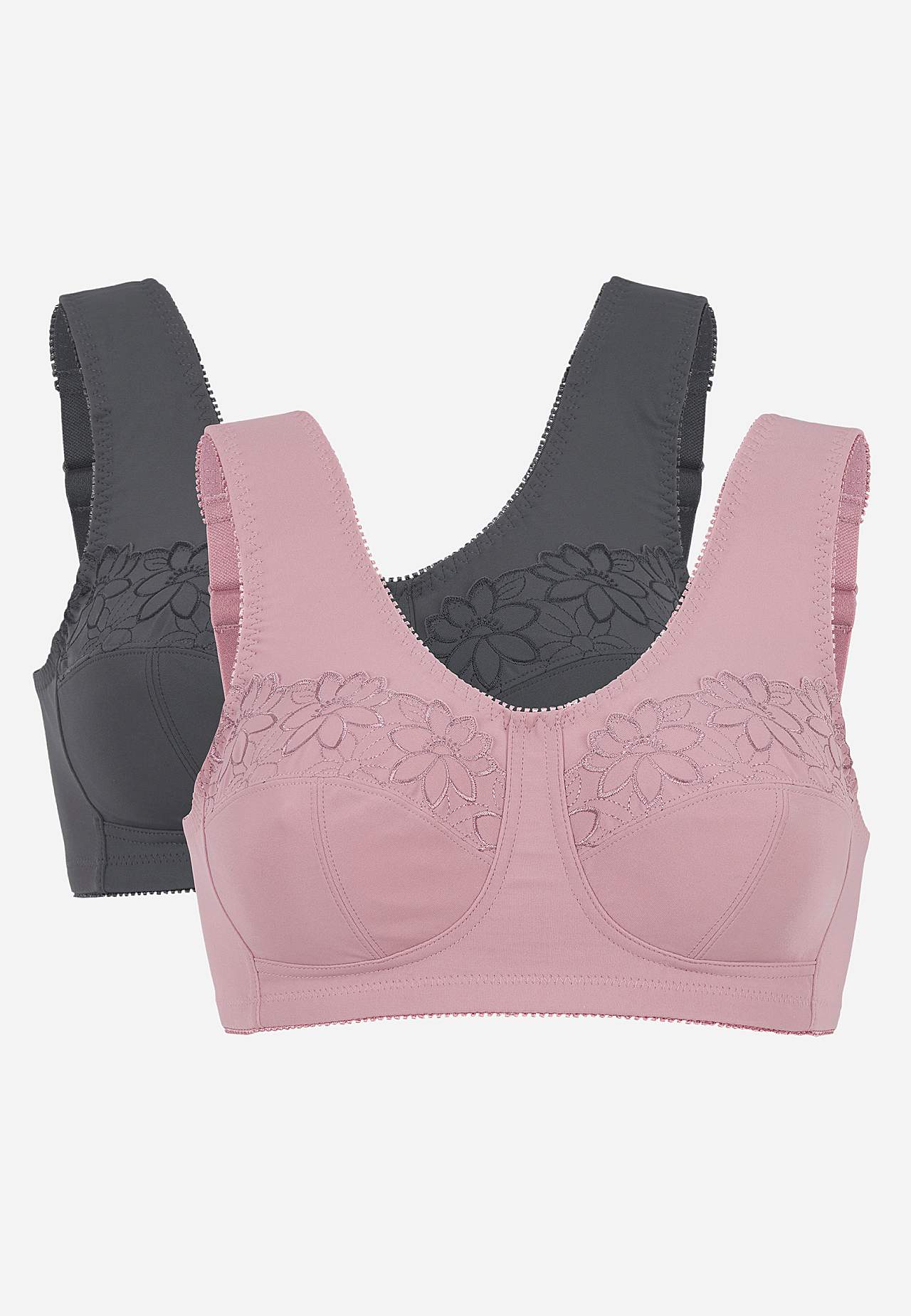 Soft-rintaliivi kirjailulla Lily 2 kpl/pakkaus