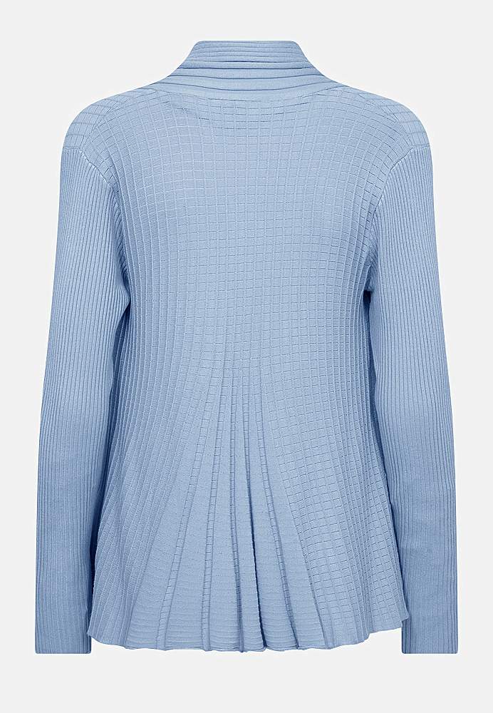 Ribattu, avoin neuletakki