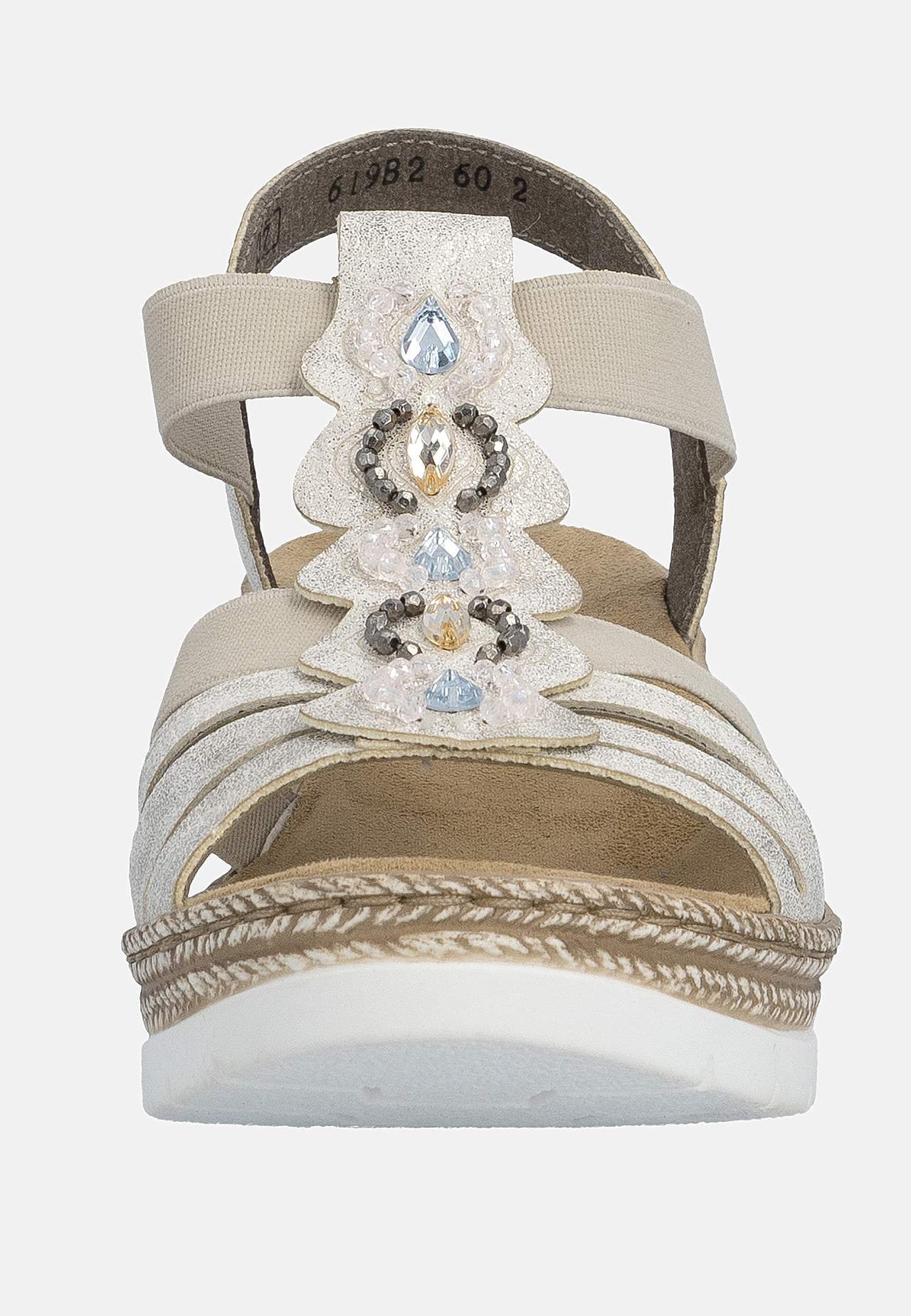 Korollinen sandaali joustoremmeillä