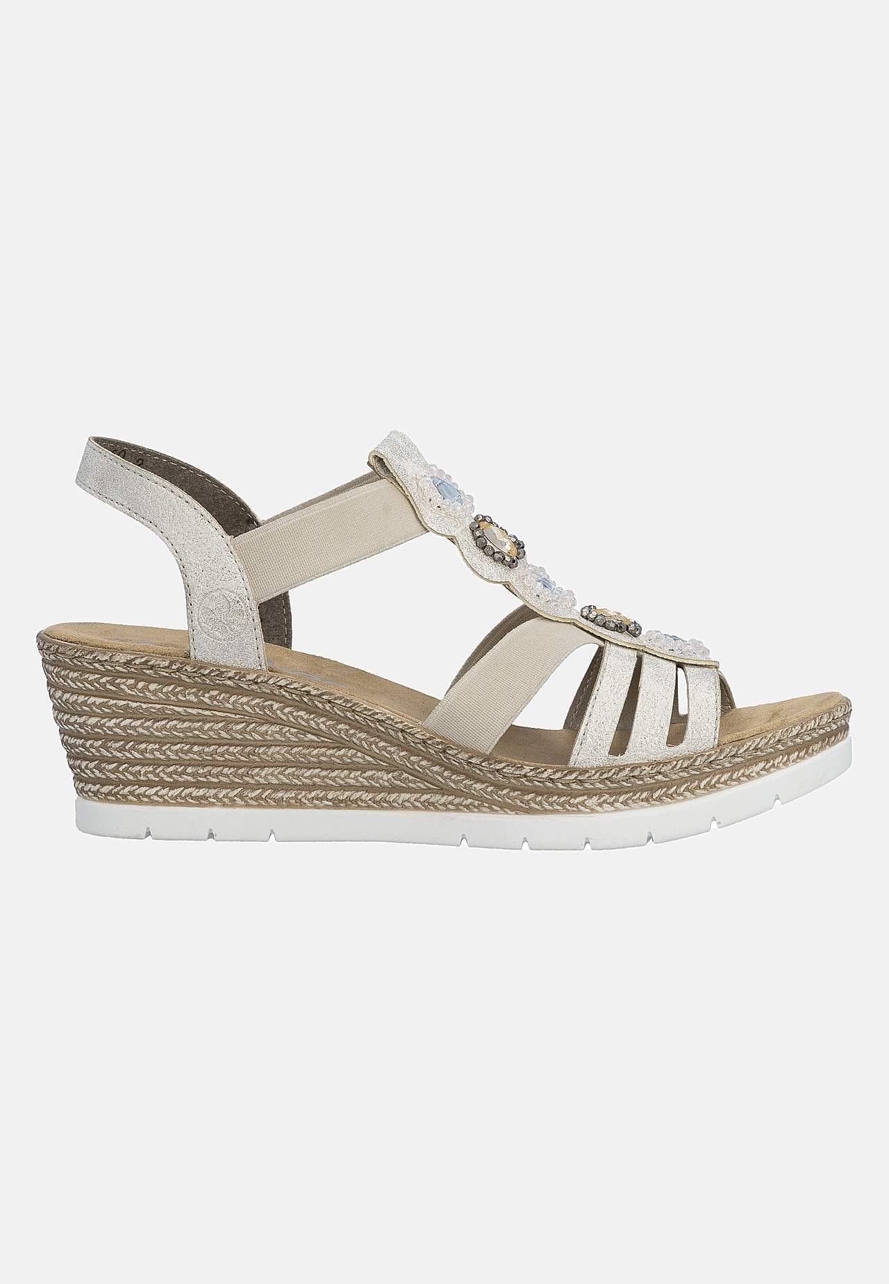 Korollinen sandaali joustoremmeillä