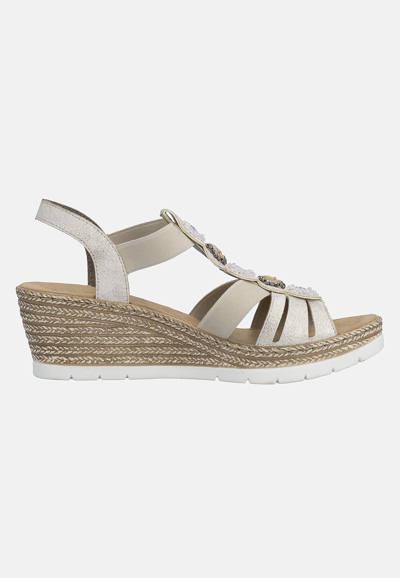 Korollinen sandaali joustoremmeillä