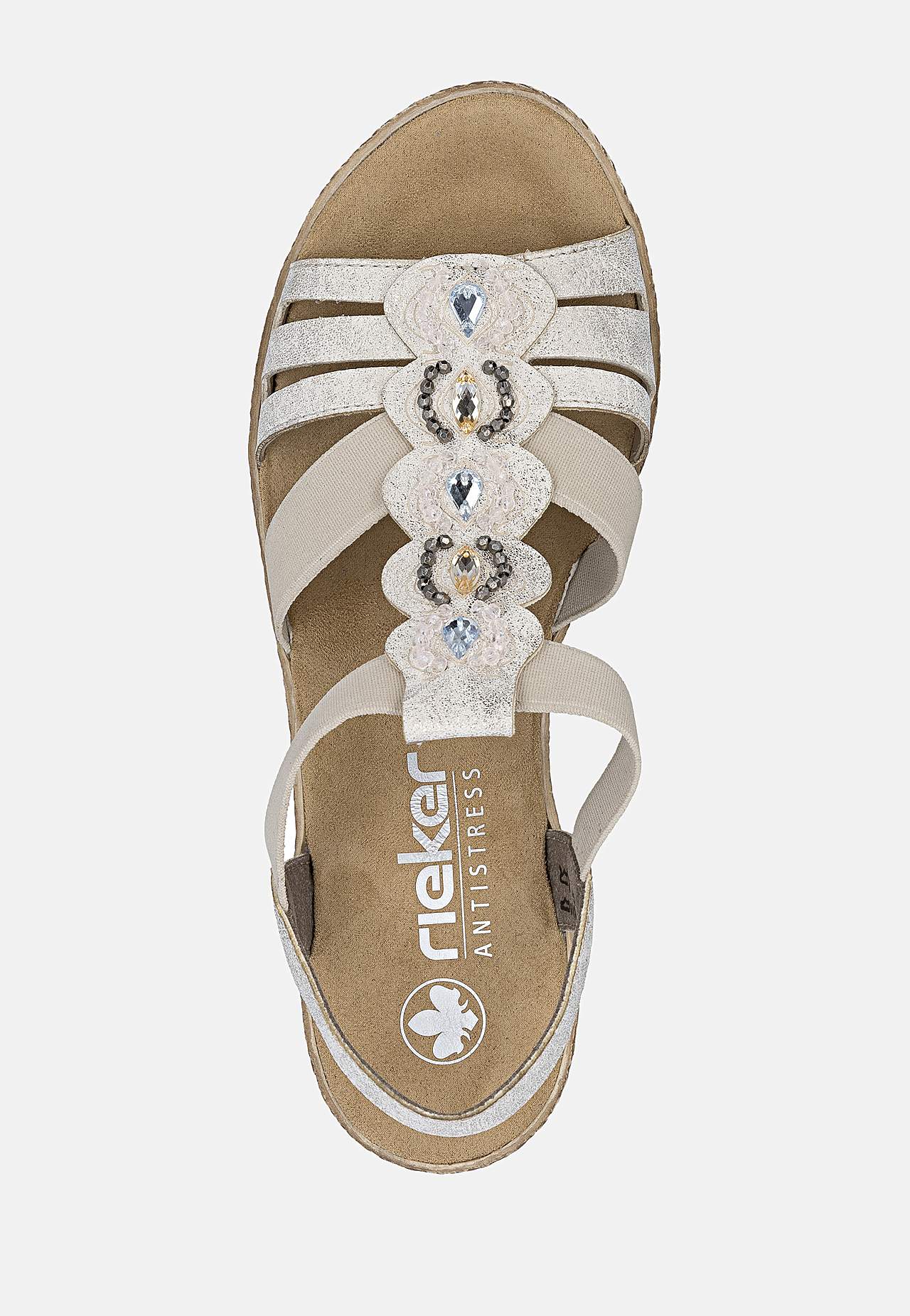 Korollinen sandaali joustoremmeillä