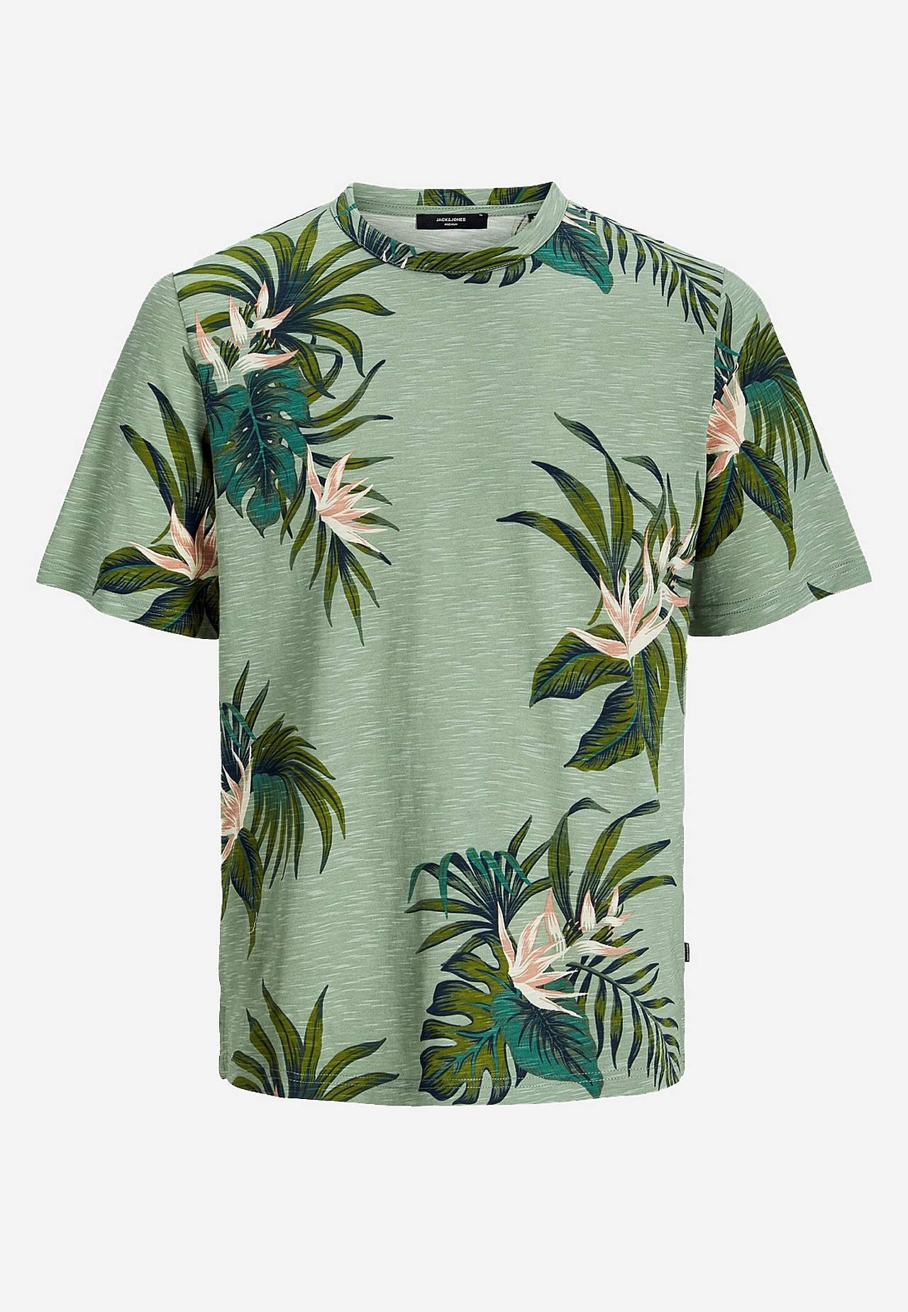 Lehtikuvioinen T-paita