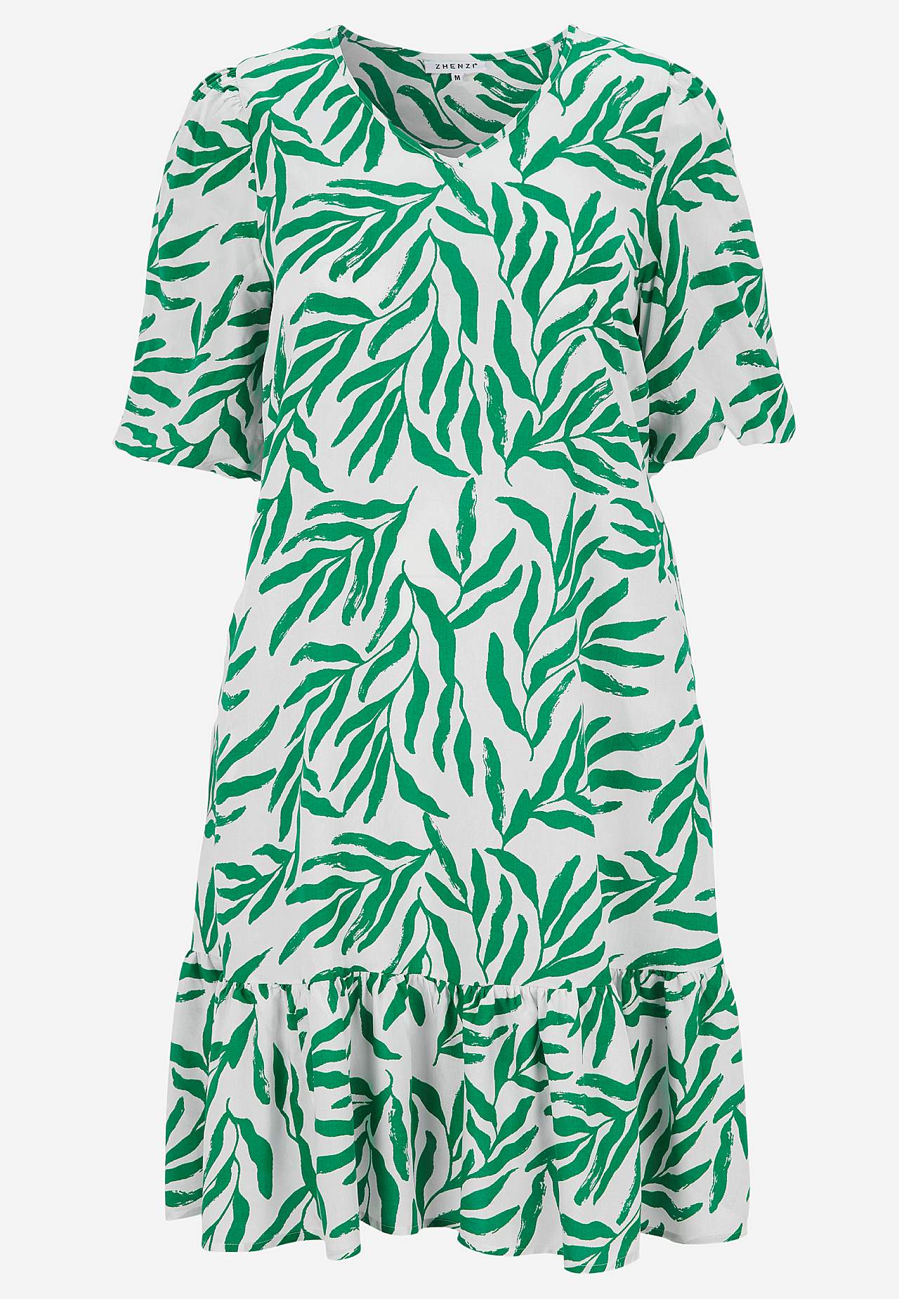 Kuviollinen mekko nyörillä