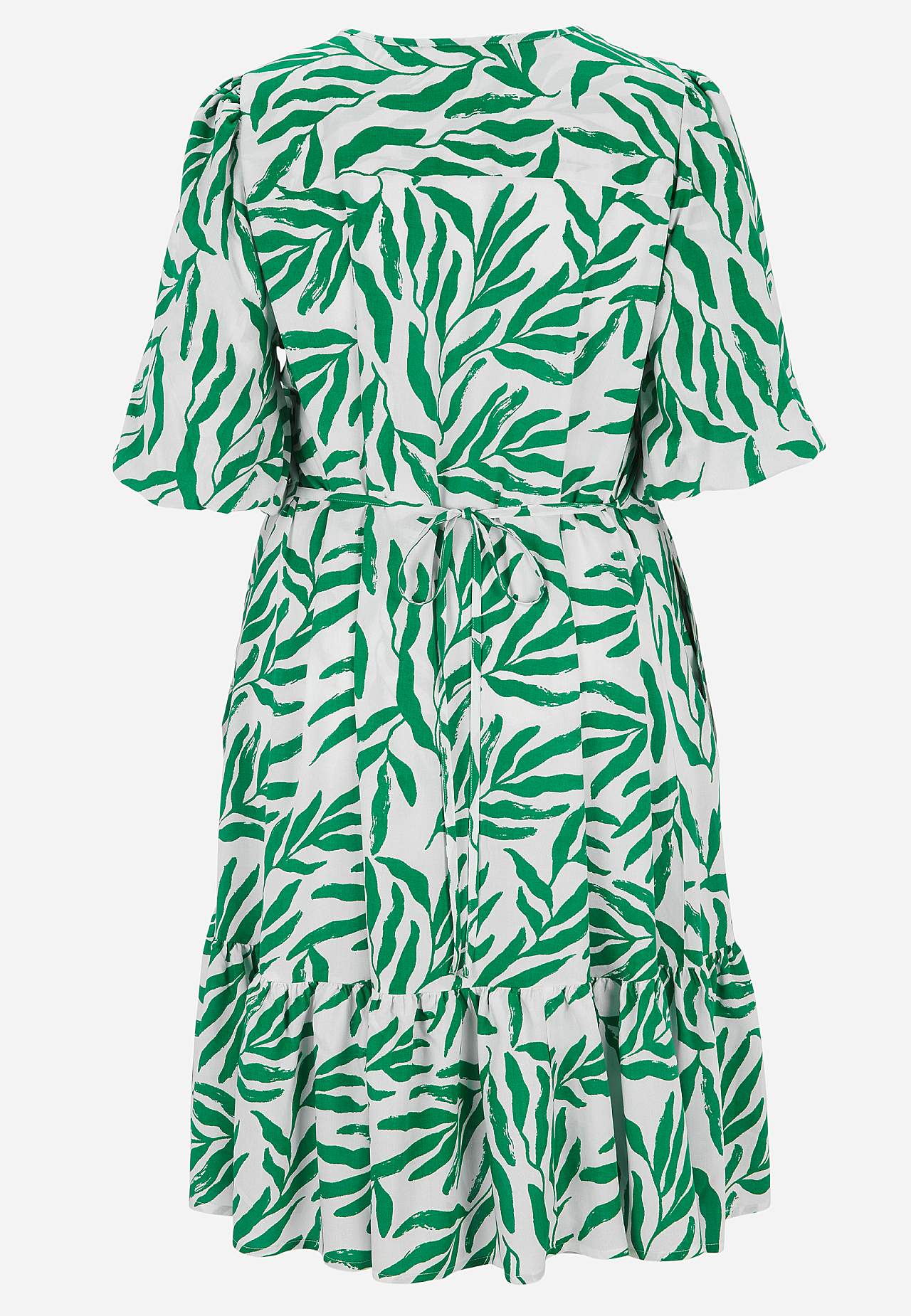 Kuviollinen mekko nyörillä
