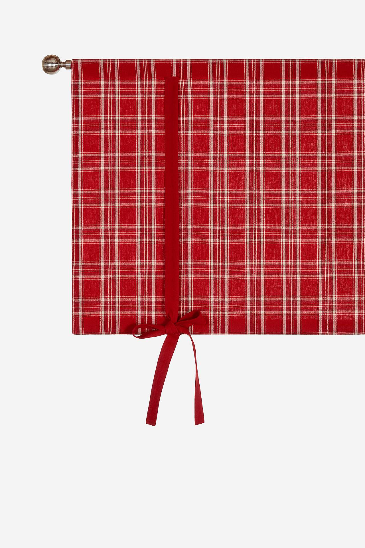 Ruudullinen jouluverho X-mas check