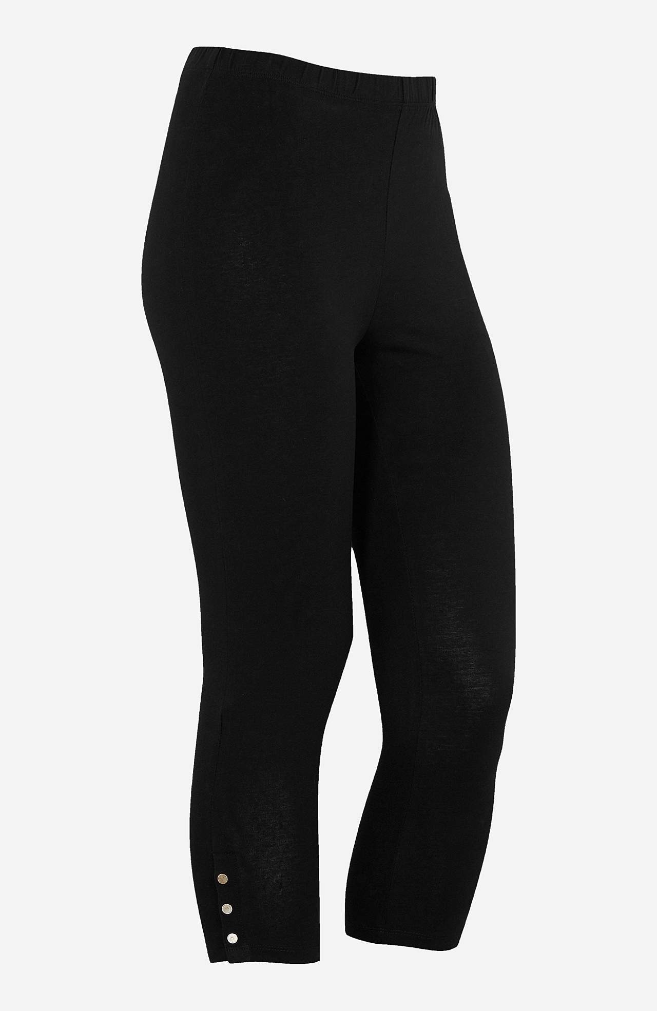 Caprileggingsit kivoilla nappiyksityiskohdilla 2 kpl/pakkaus