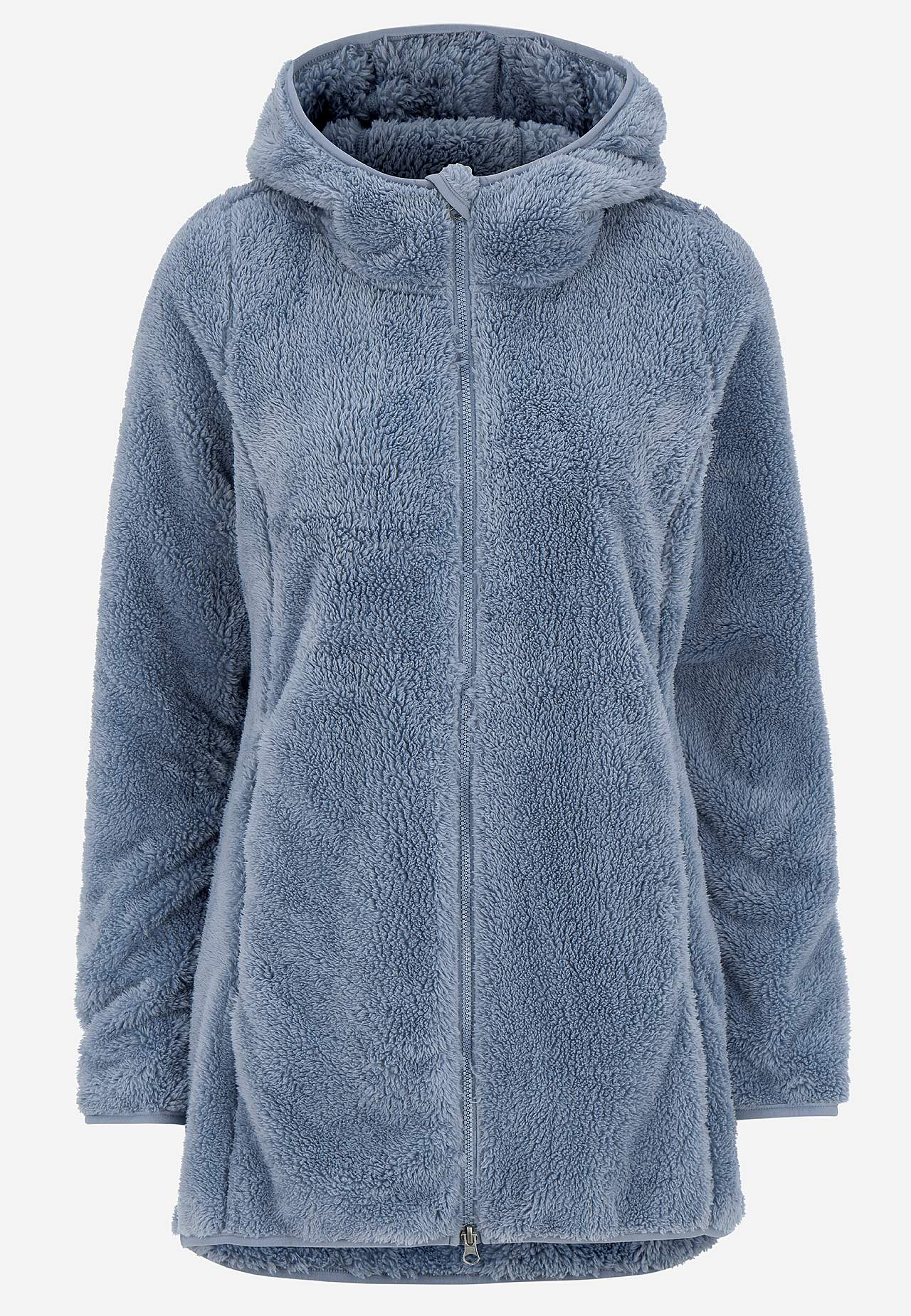 Kodikas fleece-takki hupulla