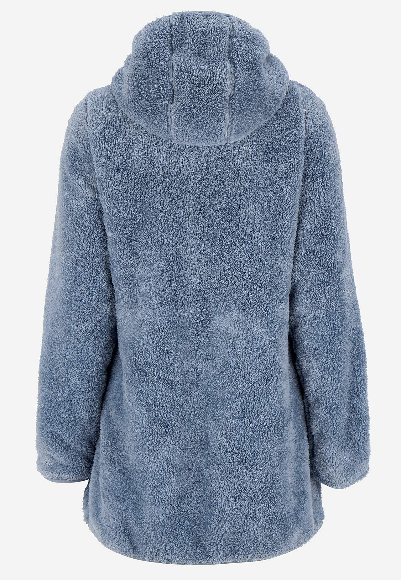 Kodikas fleece-takki hupulla