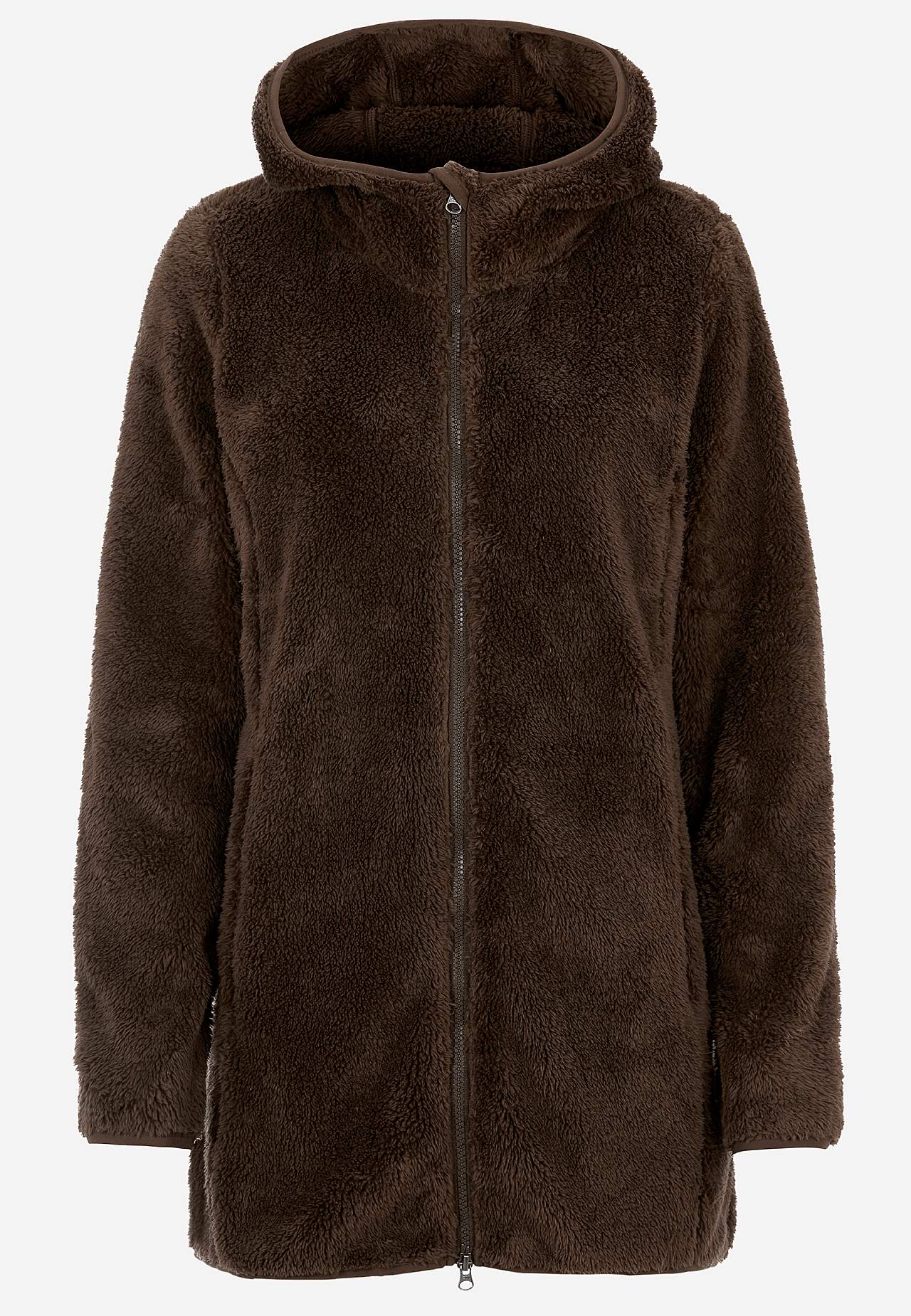 Kodikas fleece-takki hupulla