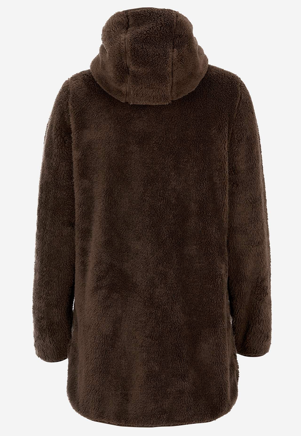 Kodikas fleece-takki hupulla