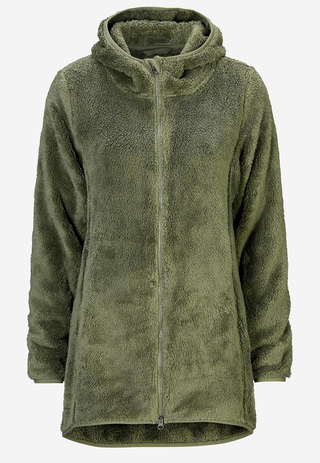 Kodikas fleece-takki hupulla