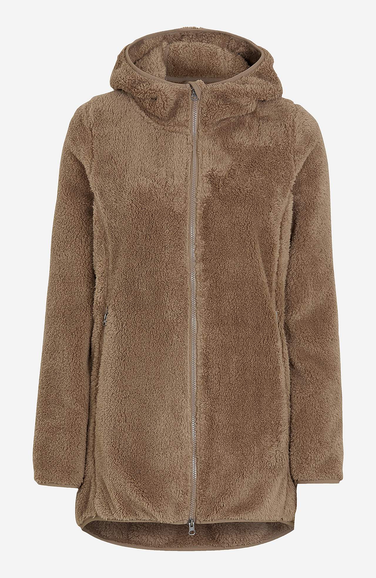 Kodikas fleece-takki hupulla