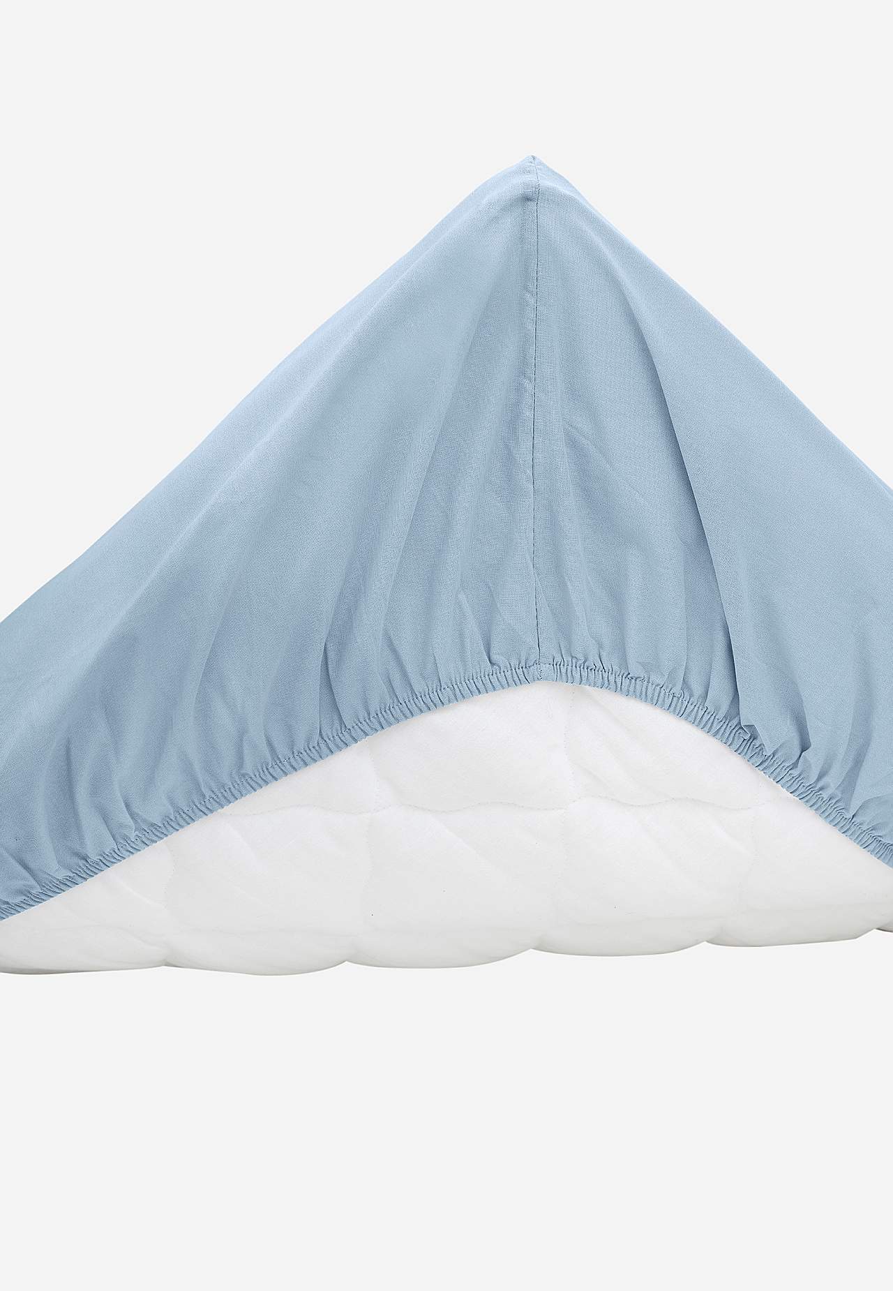 Yksivärinen muotoonommeltu lakana