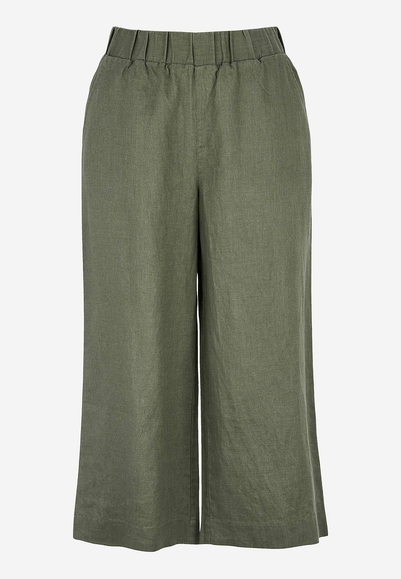 Culottehousut Premium pellavasta