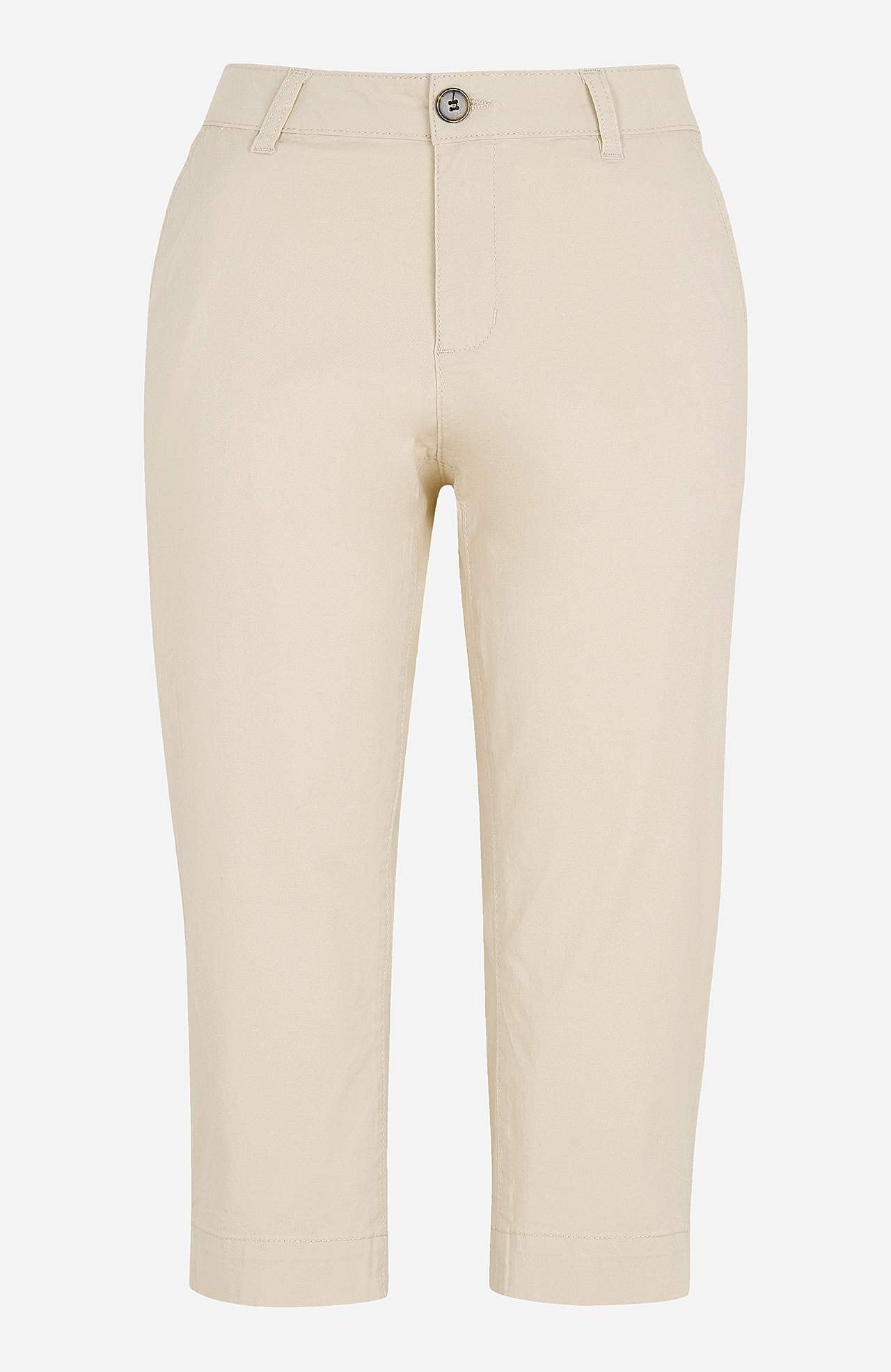 Caprihousut stretch-puuvillatvillistä