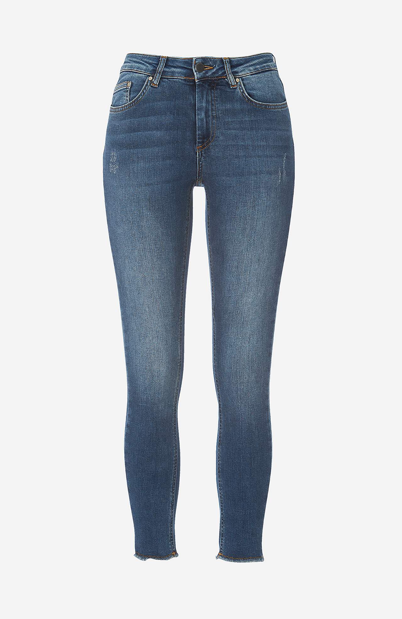 Superjoustavat nilkkapituiset farkut Skinny Blush