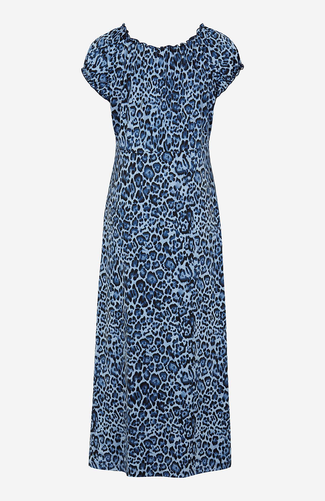 Pitkä, kuvioitu off shoulder -mekko