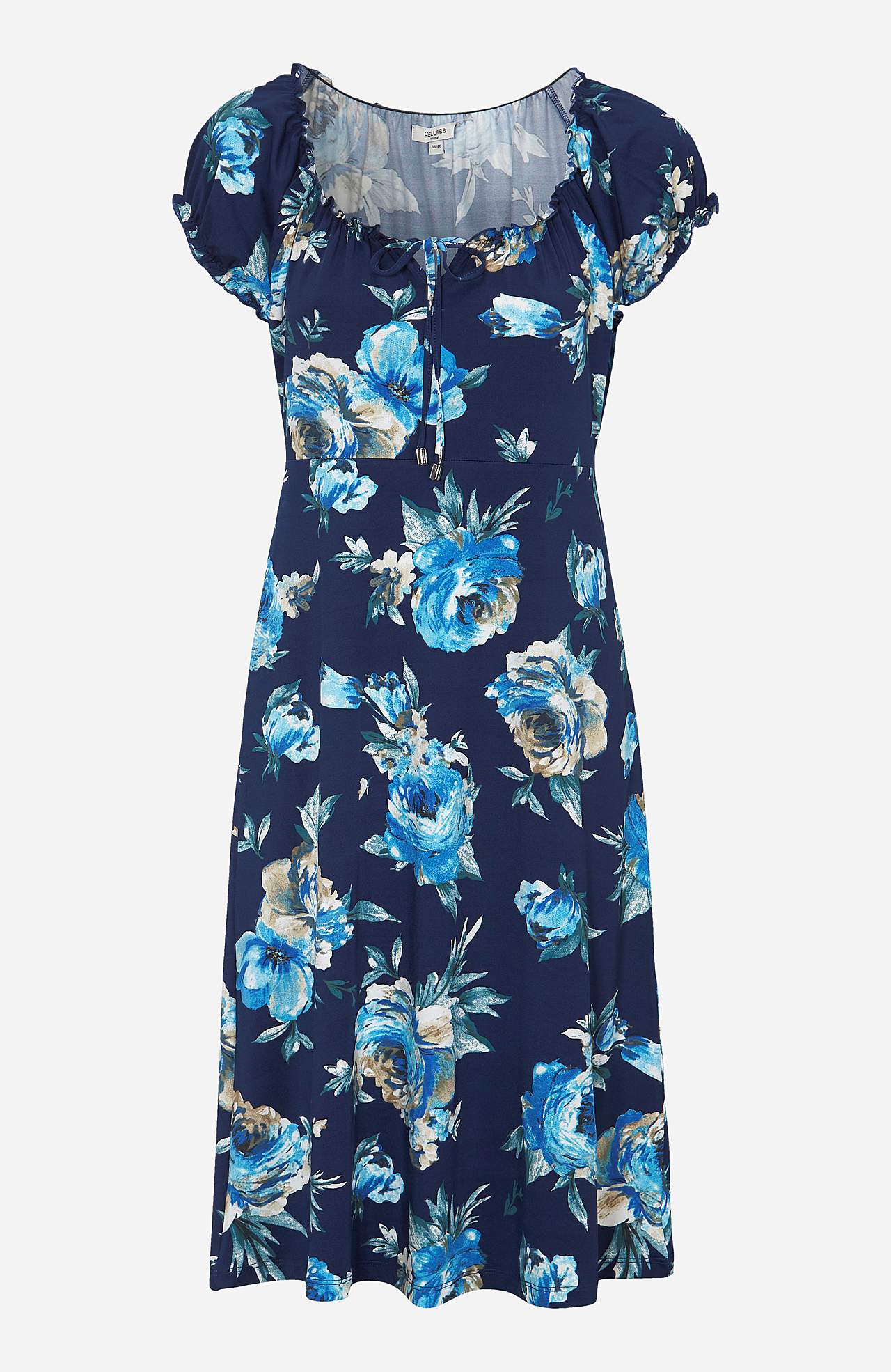 Kuviollinen off shoulder -mekko