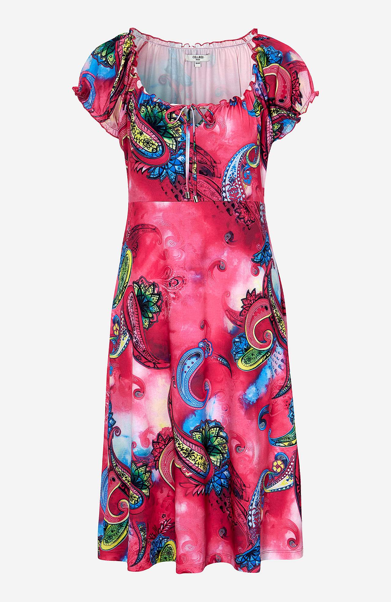Kuviollinen off shoulder -mekko