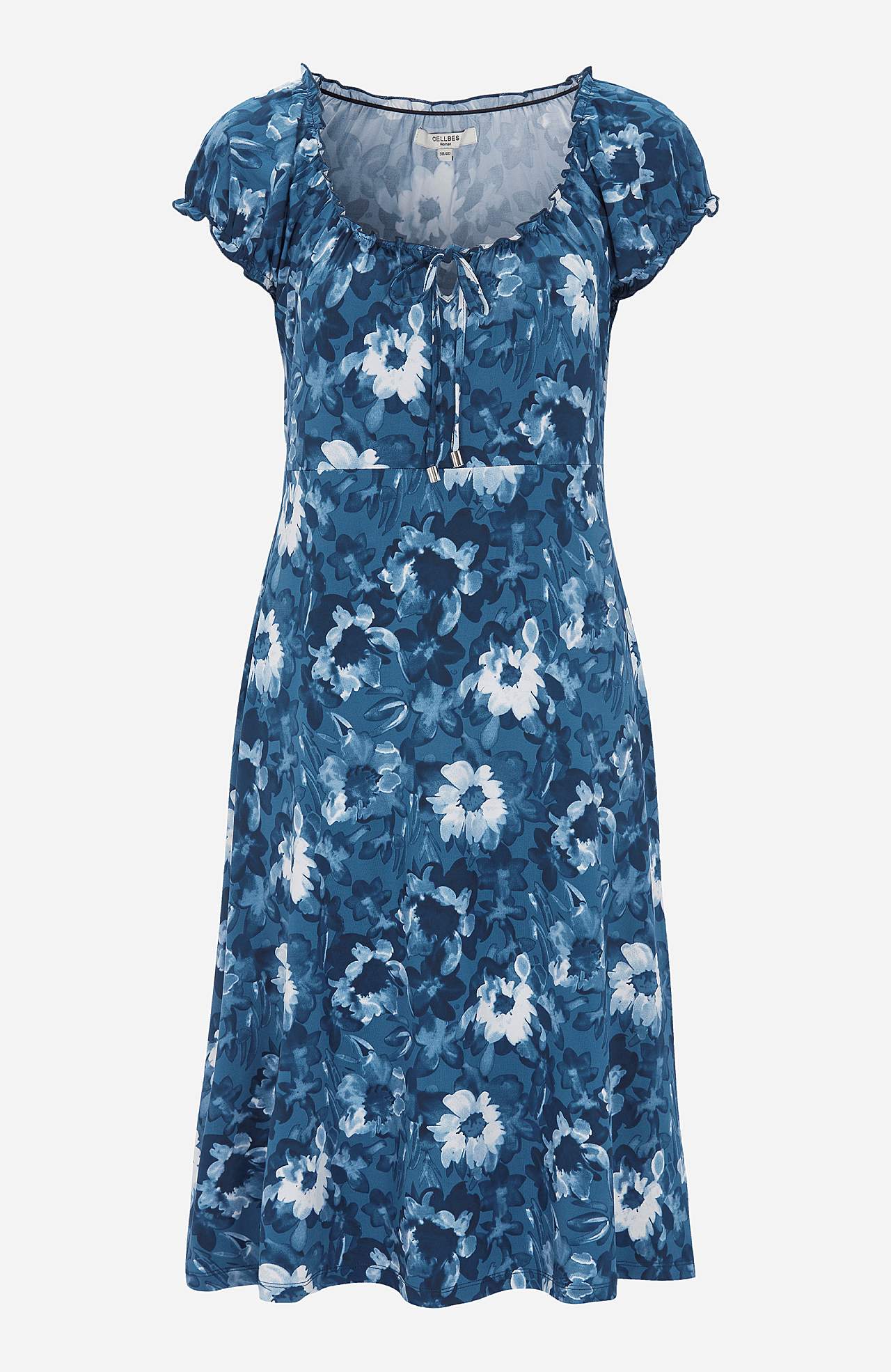 Kuviollinen off shoulder -mekko