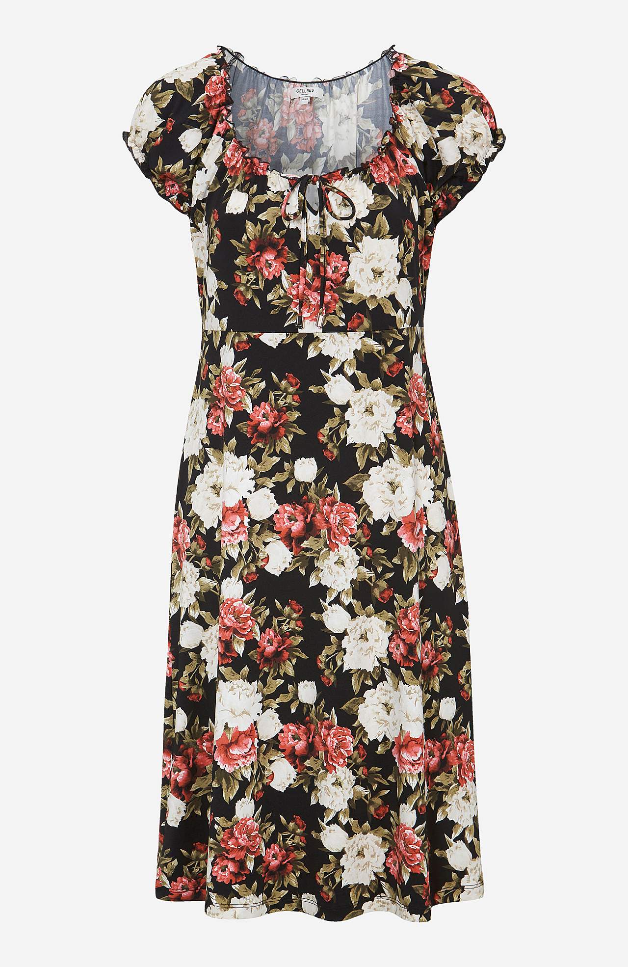 Kuviollinen off shoulder -mekko