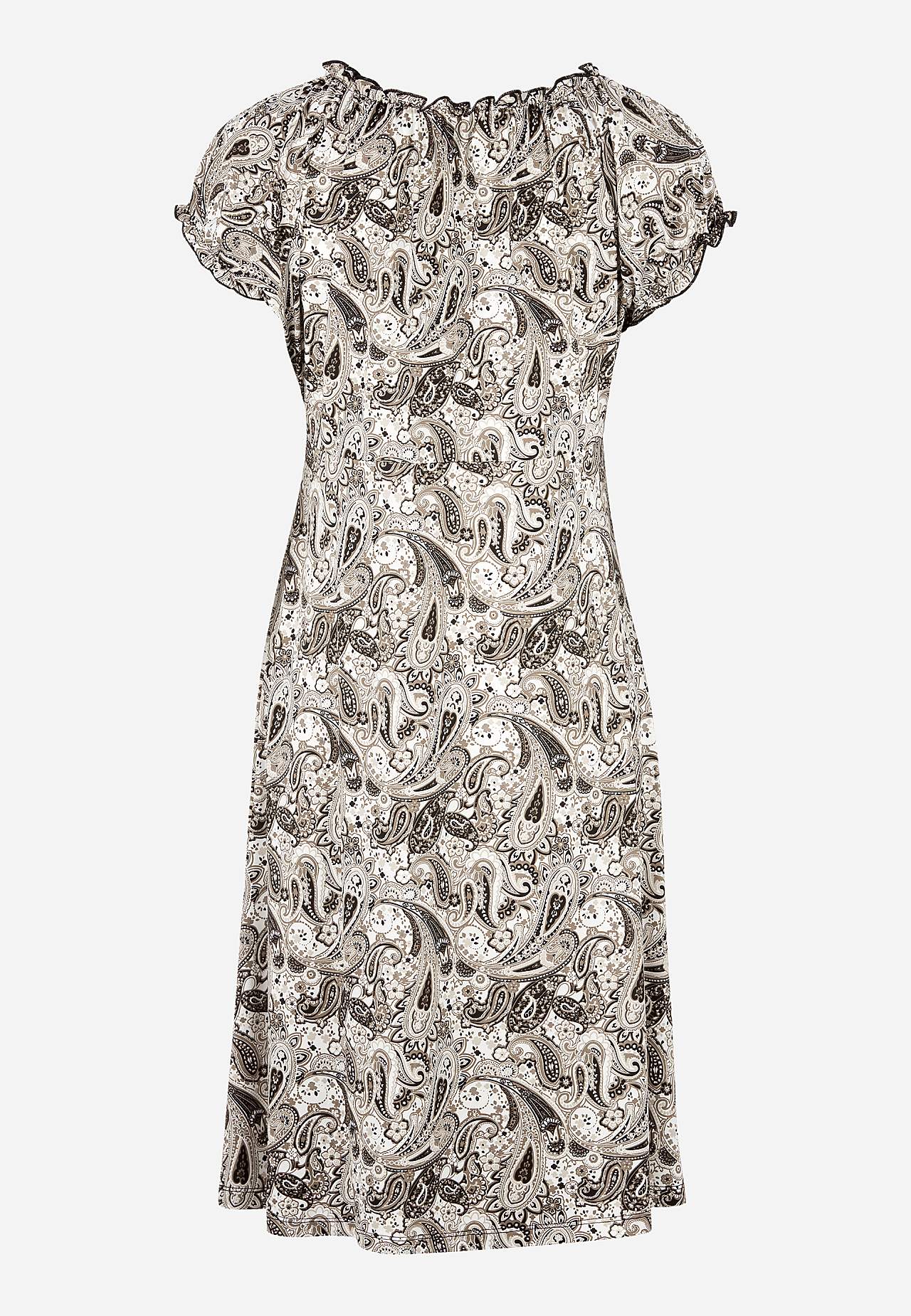 Kuviollinen off shoulder -mekko