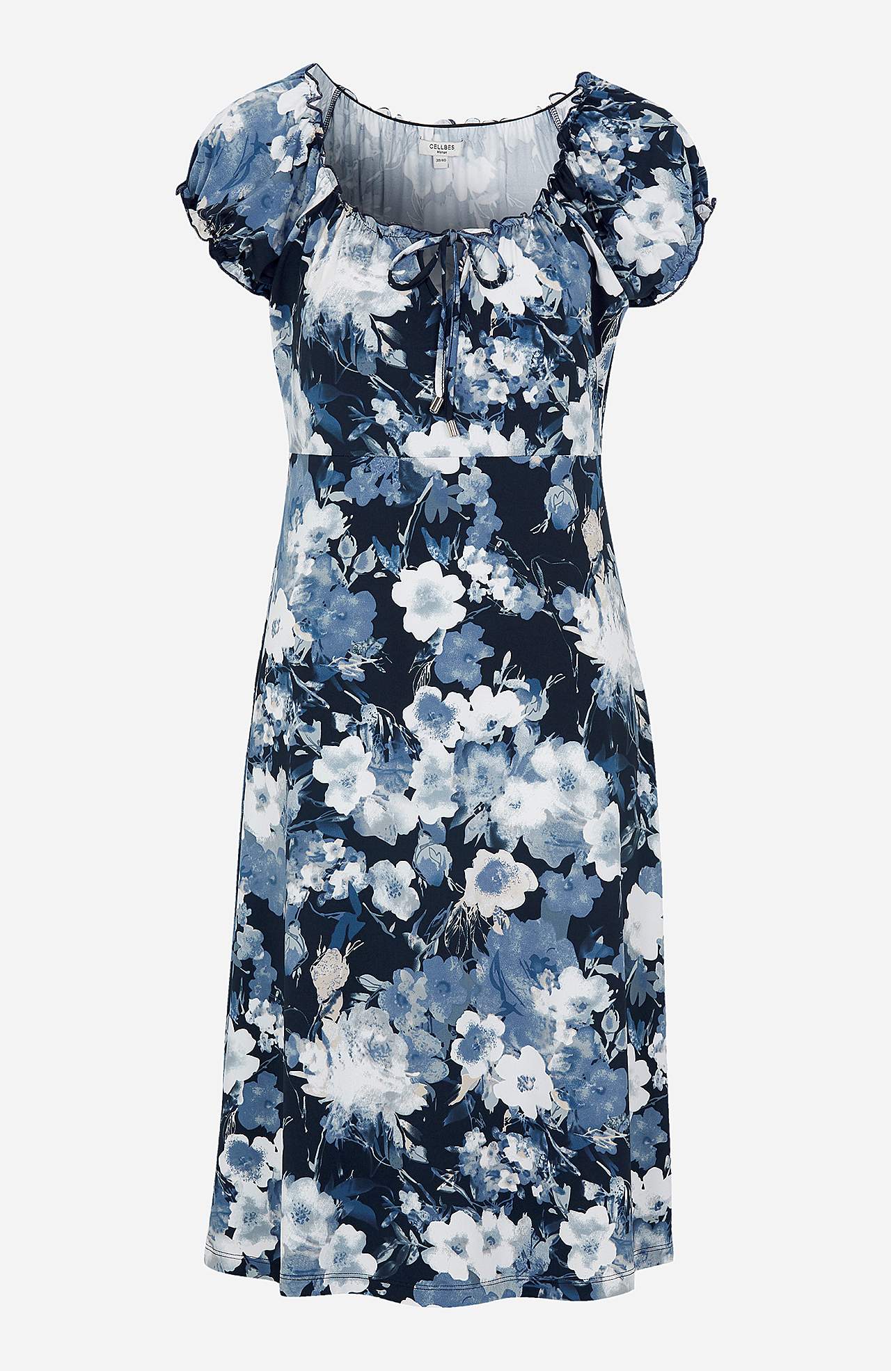 Kuviollinen off shoulder -mekko
